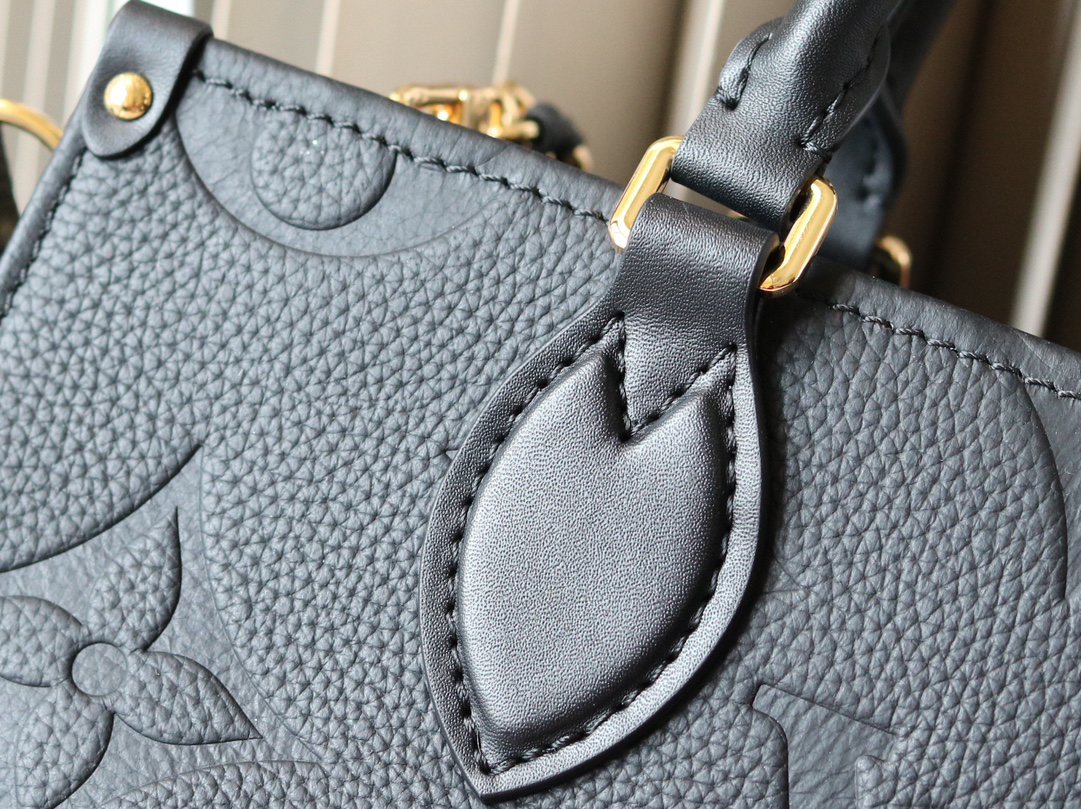 Louis Vuitton OnTheGo Small Tote Bag in Gray Monogram Leather - Image 5