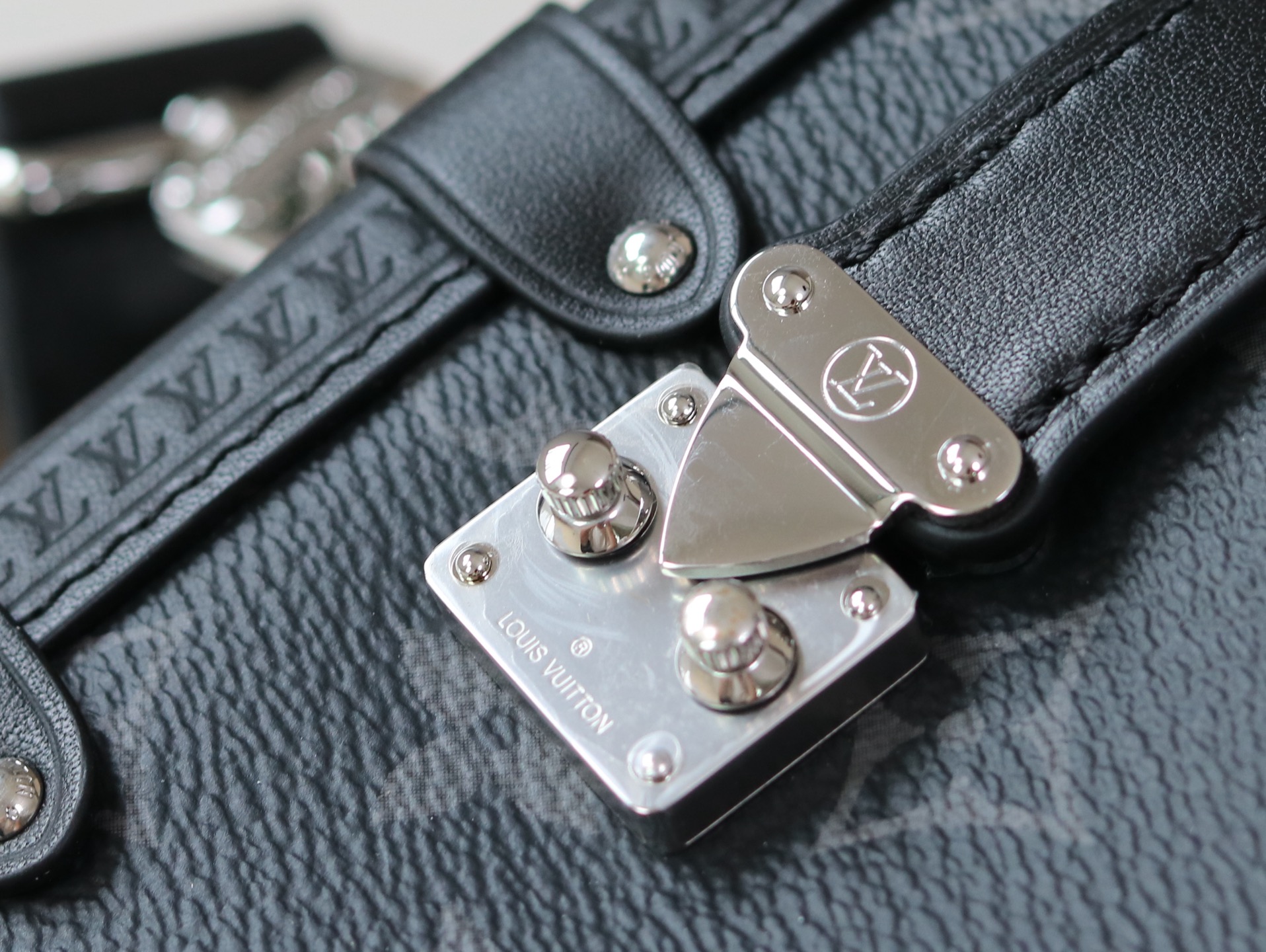 Louis Vuitton Side Trunk East West Bag in Monogram Eclipse Canvas - Image 5