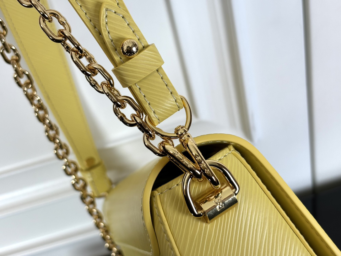 Louis Vuitton Twist West Shoulder Bag in Yellow Epi Leather - Image 5