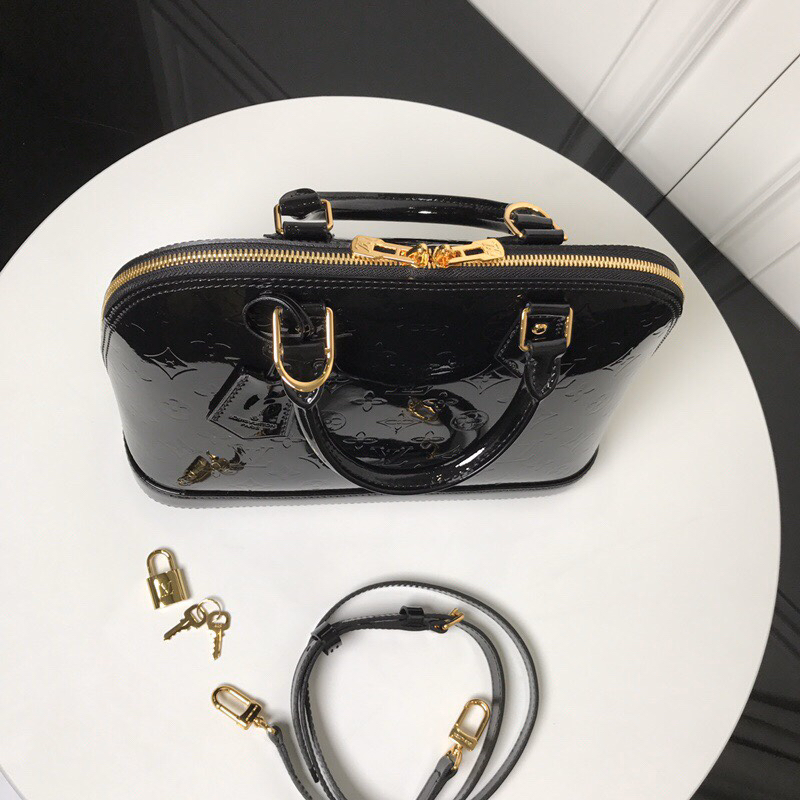 Alma M93595 Monogram Vernis Handbag - Image 5