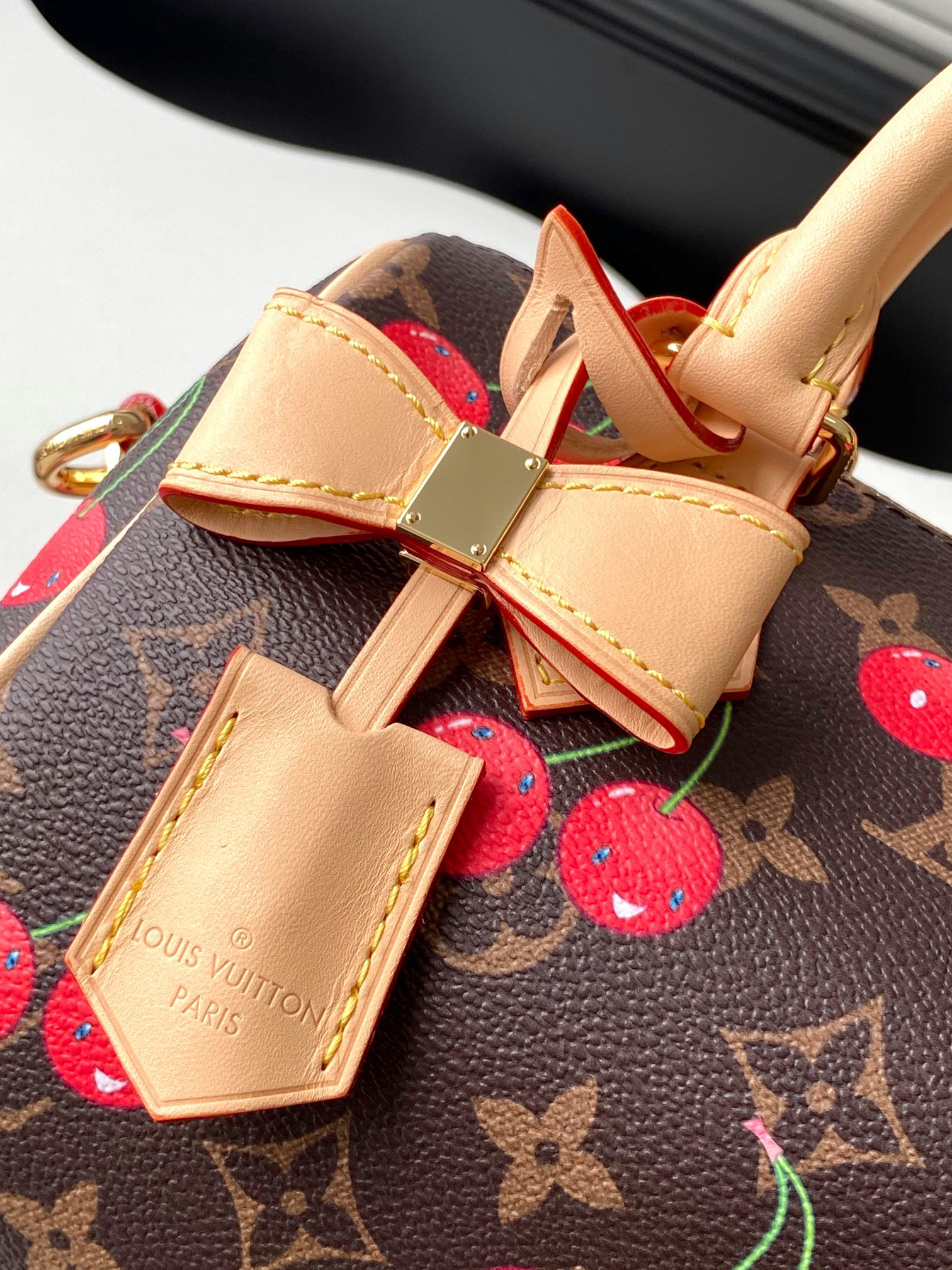 Louis Vuitton Speedy Bandoulière M13094 Cherry Monogram Crossbody Bag - Image 5