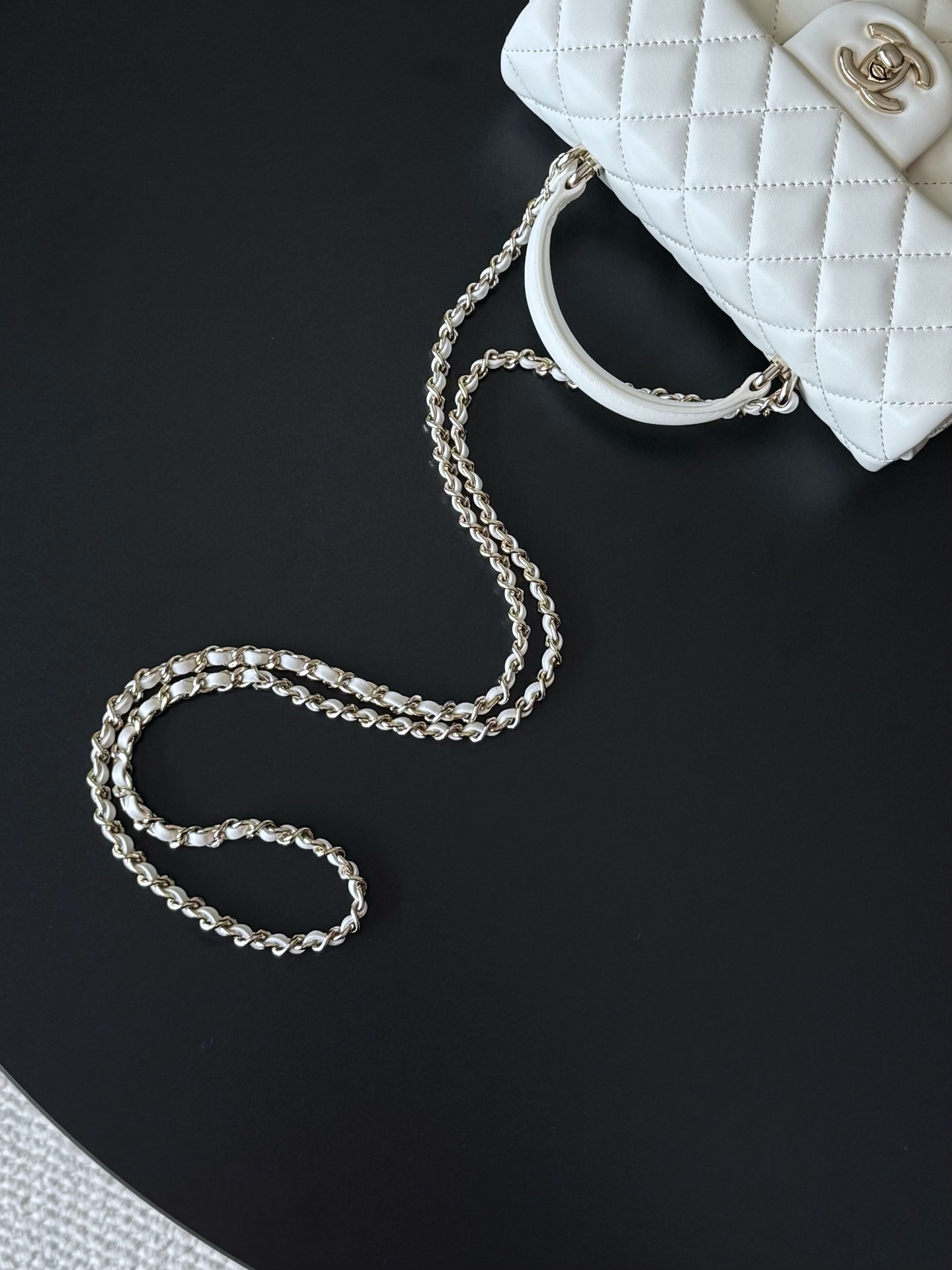 Chanel 21K Mini Classic Flap Top Handle Bag AS2431 - Image 5