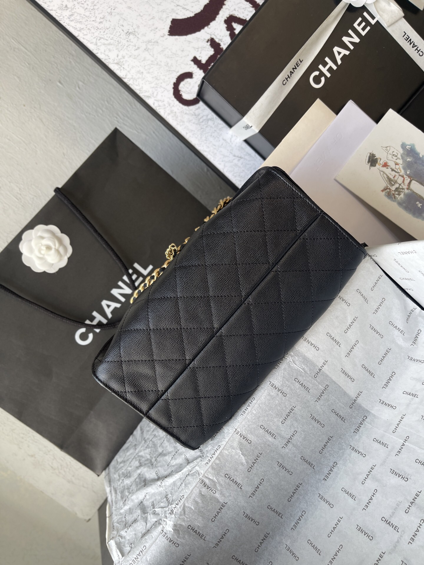 Chanel 25C Quilted Leather Hobo Shoulder Bag - Image 5