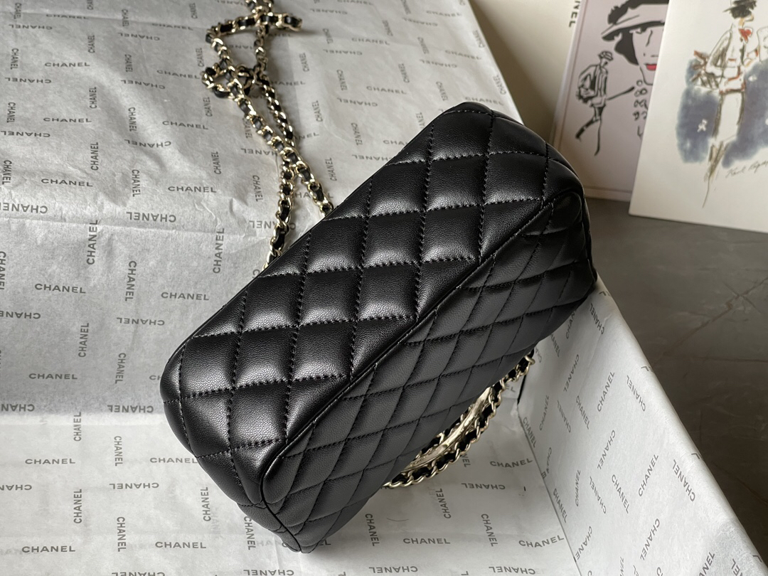 Chanel 23A CF Mini Top Handle Bag with Crystal Handle - Image 5