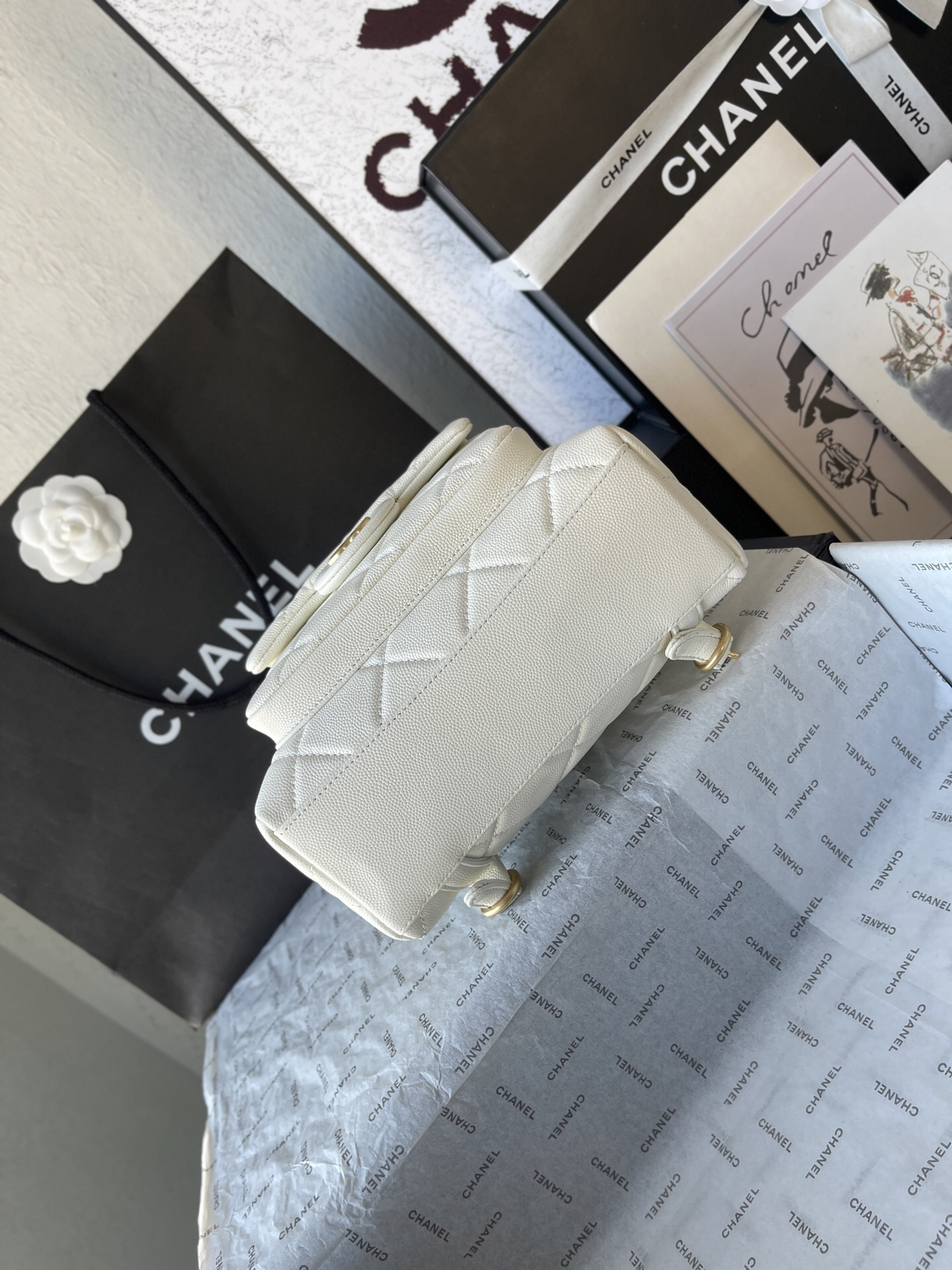 Chanel Small Double Shoulder Bag - Image 5