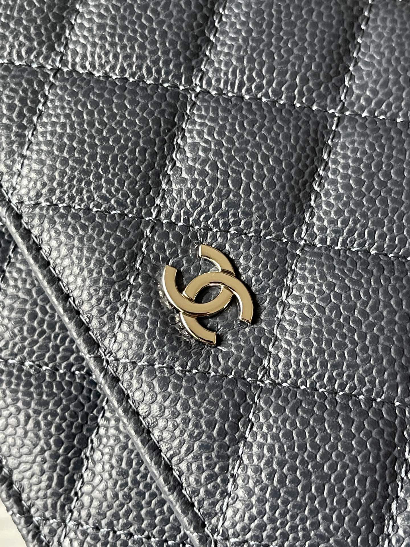 Chanel CF WOC Black Caviar Leather Chain Bag - Image 5