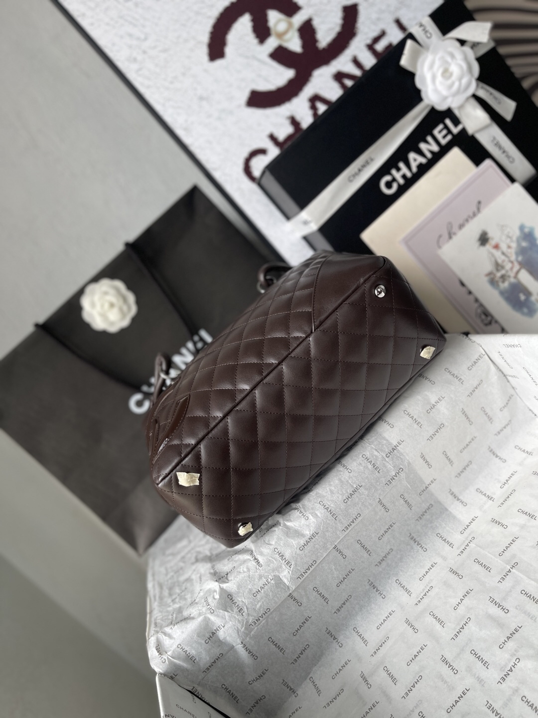 Chanel Black and White Bear Bowling Pillow Bag - Image 5