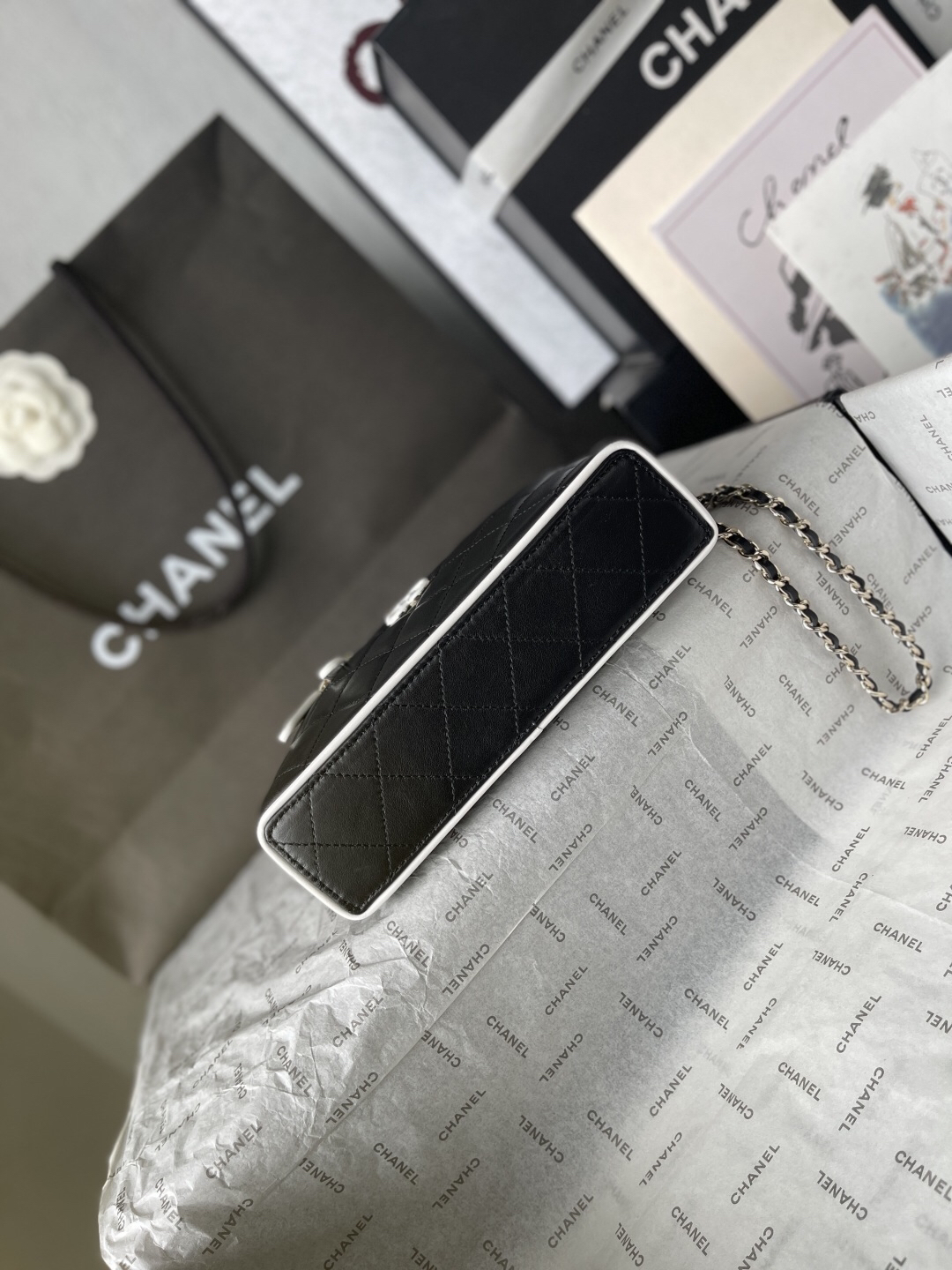 Chanel 26P Panda-Inspired Small Box Bag - Image 5