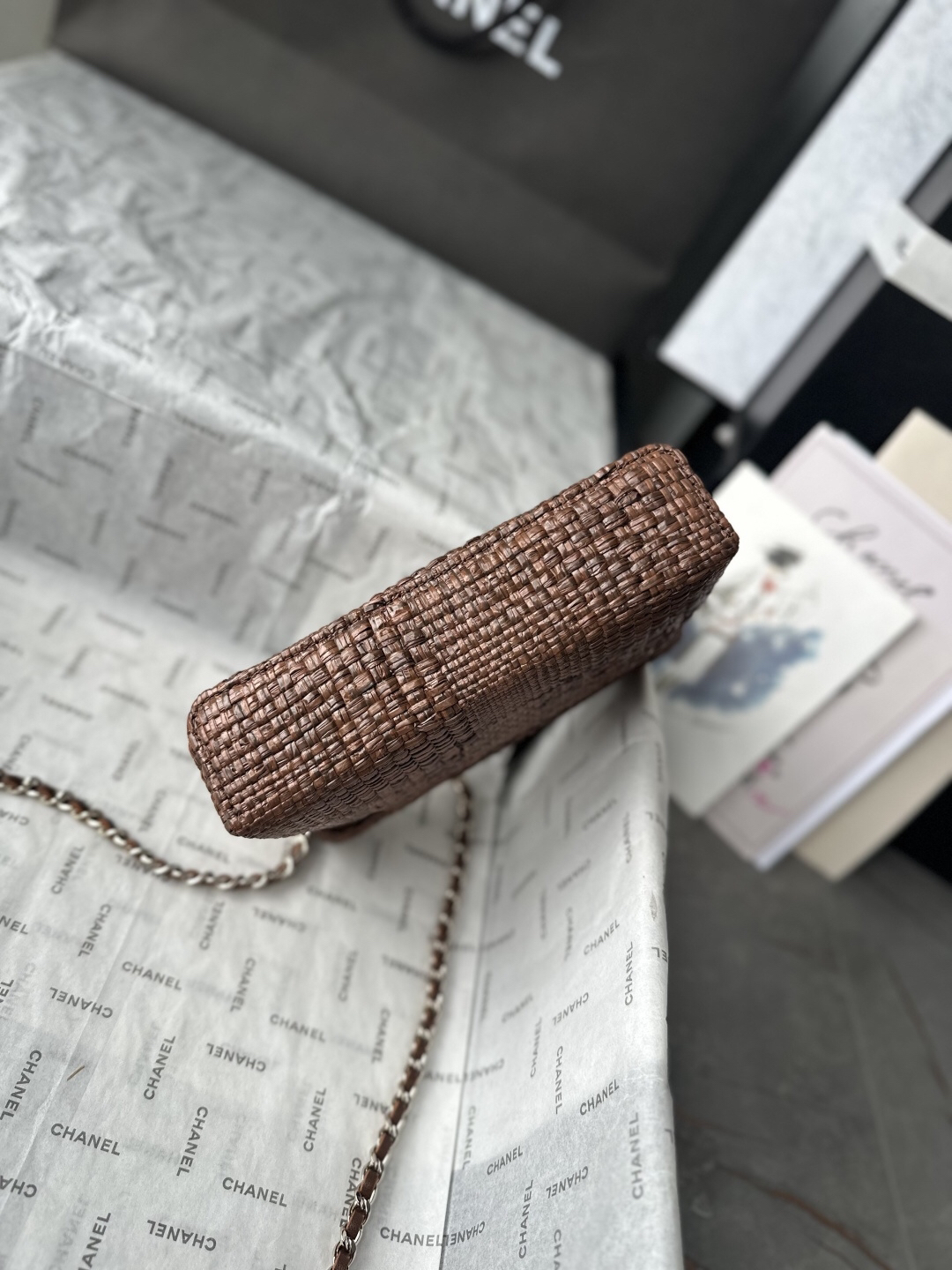 Chanel 26P Woven Small Box Bag - Image 5