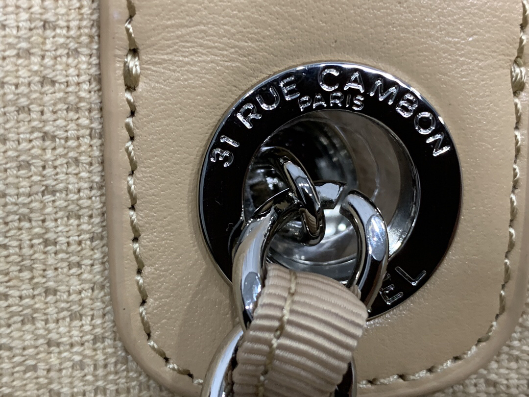 Chanel Denim Canvas Shopping Tote Bag - Image 5