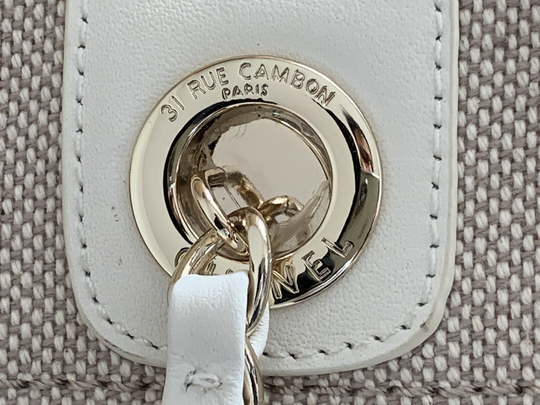 Chanel Denim Canvas Tote Bag - Image 5