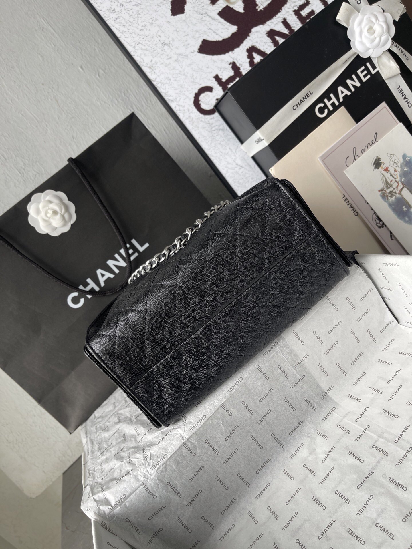 Chanel Textured Leather Hobo Underarm Bag AS5293 - Image 5