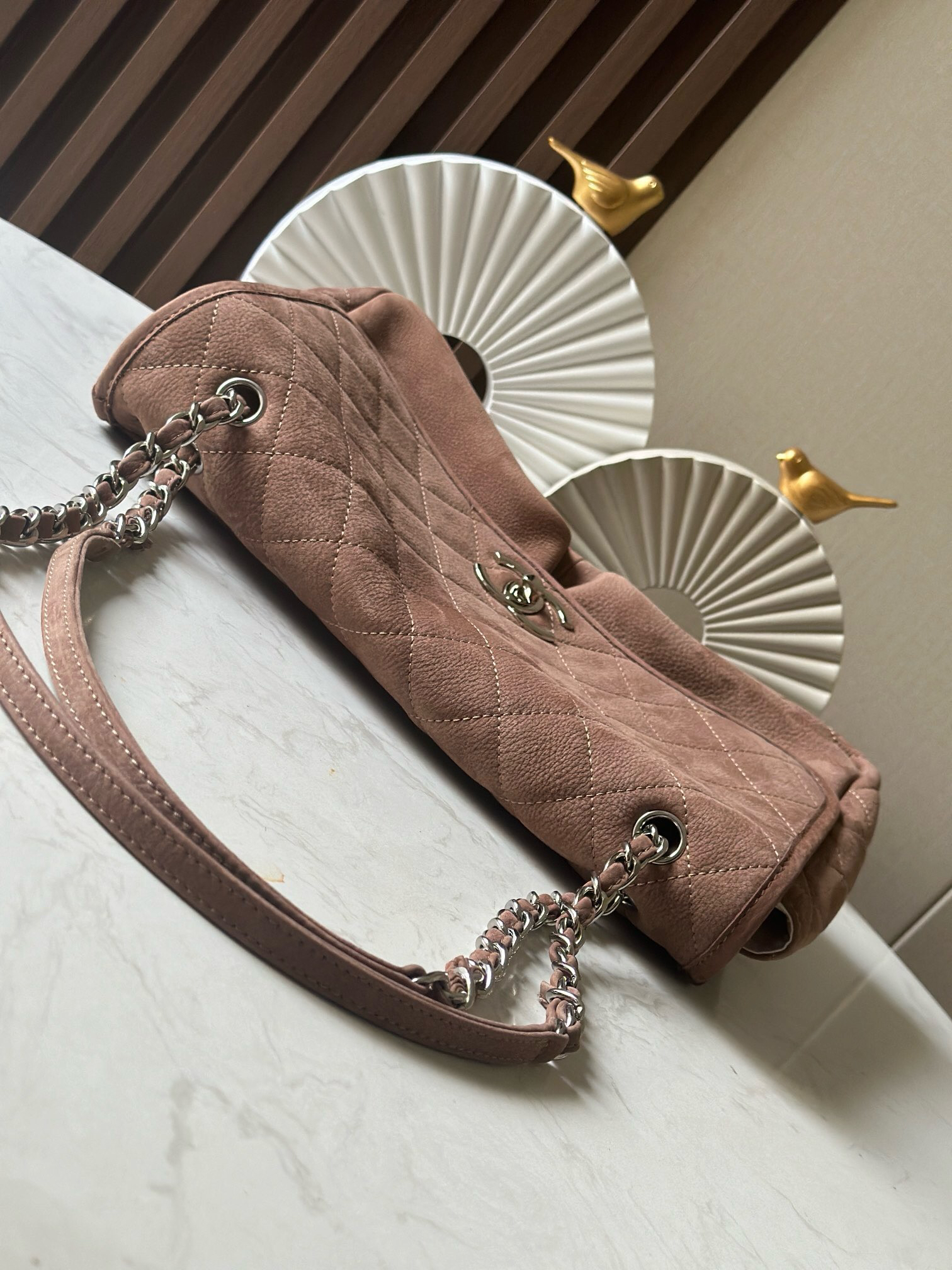 Brown Double-Pocket Zip Tote Bag - Image 5
