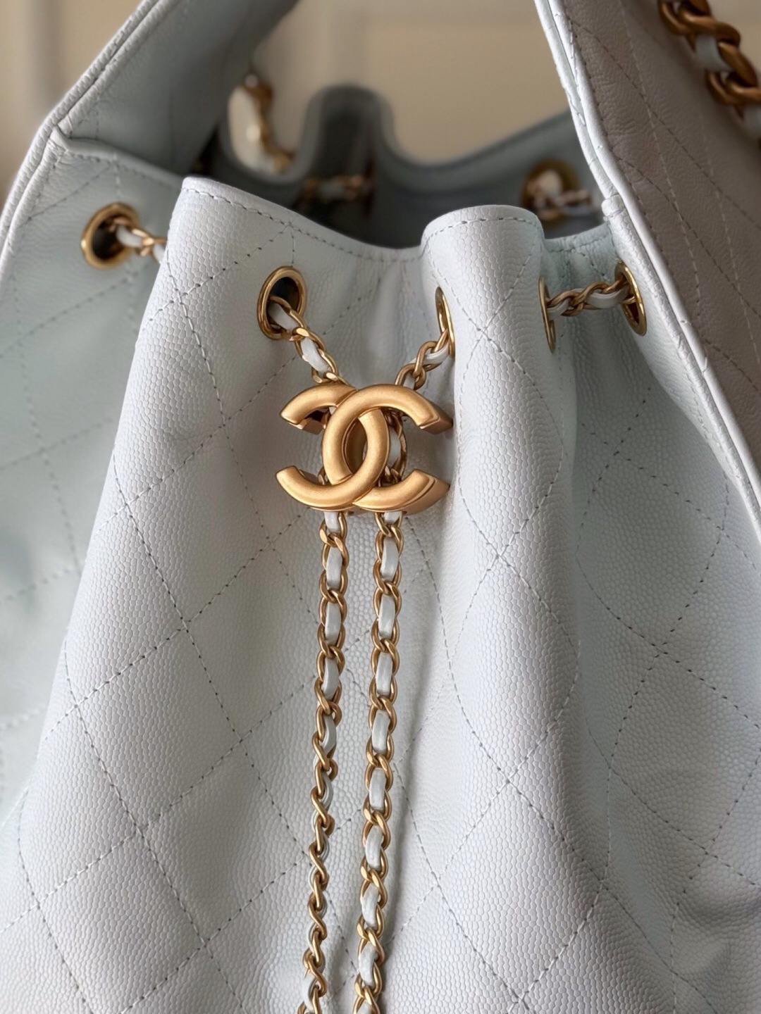 CHANEL 25C Quilted Leather Hobo Shoulder Bag AS5311 - Image 5