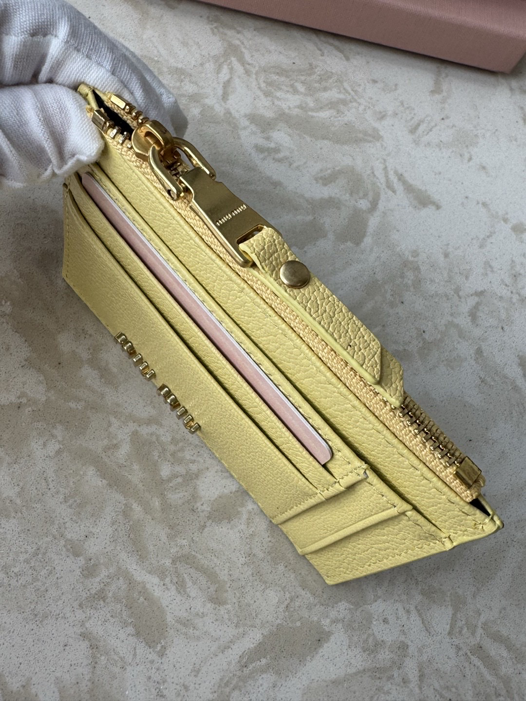 Miu Miu Leather Card Holder - Image 5