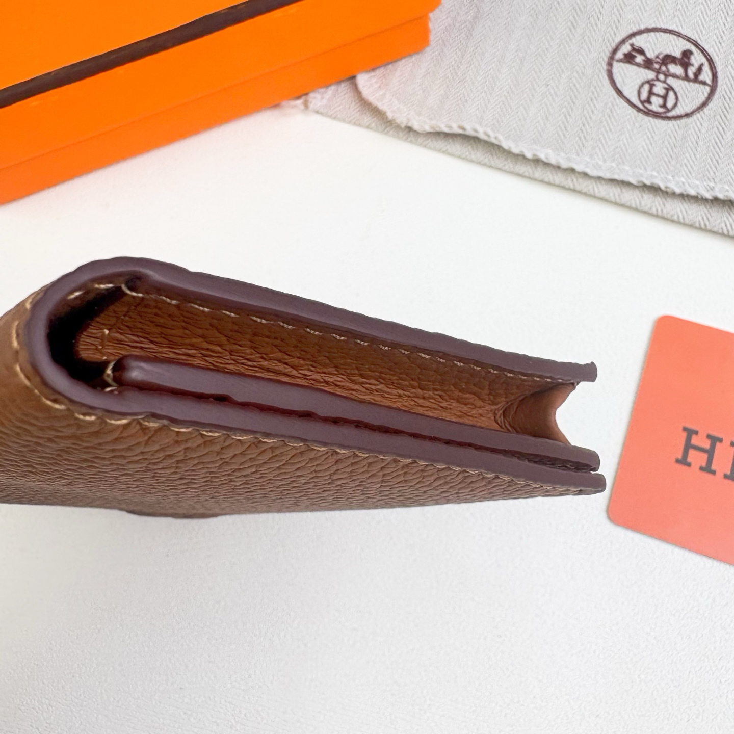 Hermès Togo Leather Card Holder - Image 5
