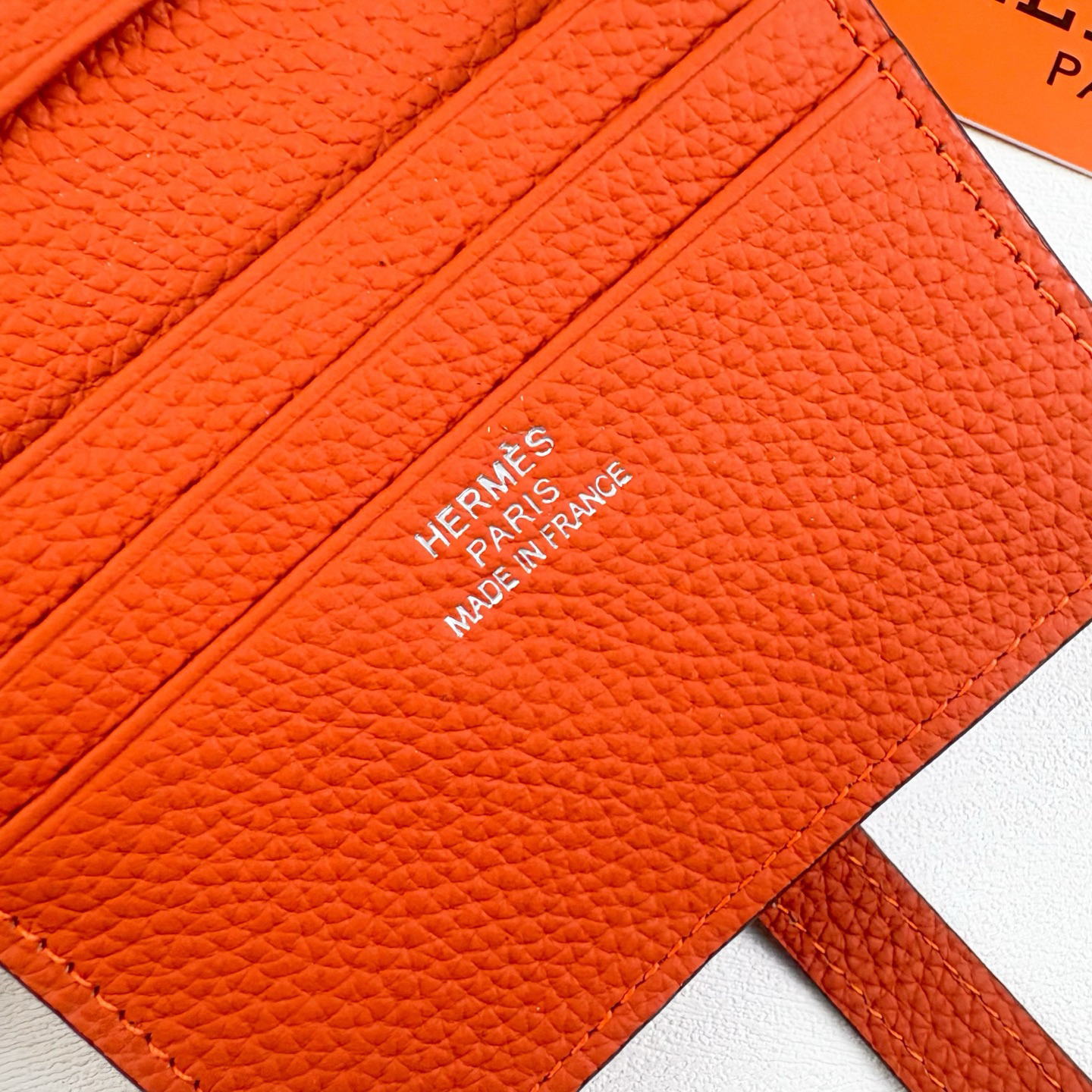 Hermès Togo Leather Card Holder - Image 5