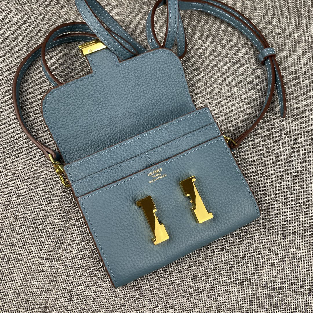 Hermes Constance 537-2 Mini Leather Chain Bag - Image 5
