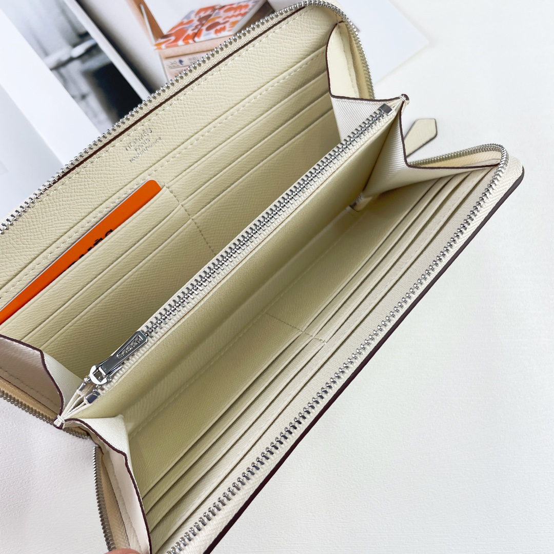 Hermes Silkin Classic Zipper Wallet - Image 5