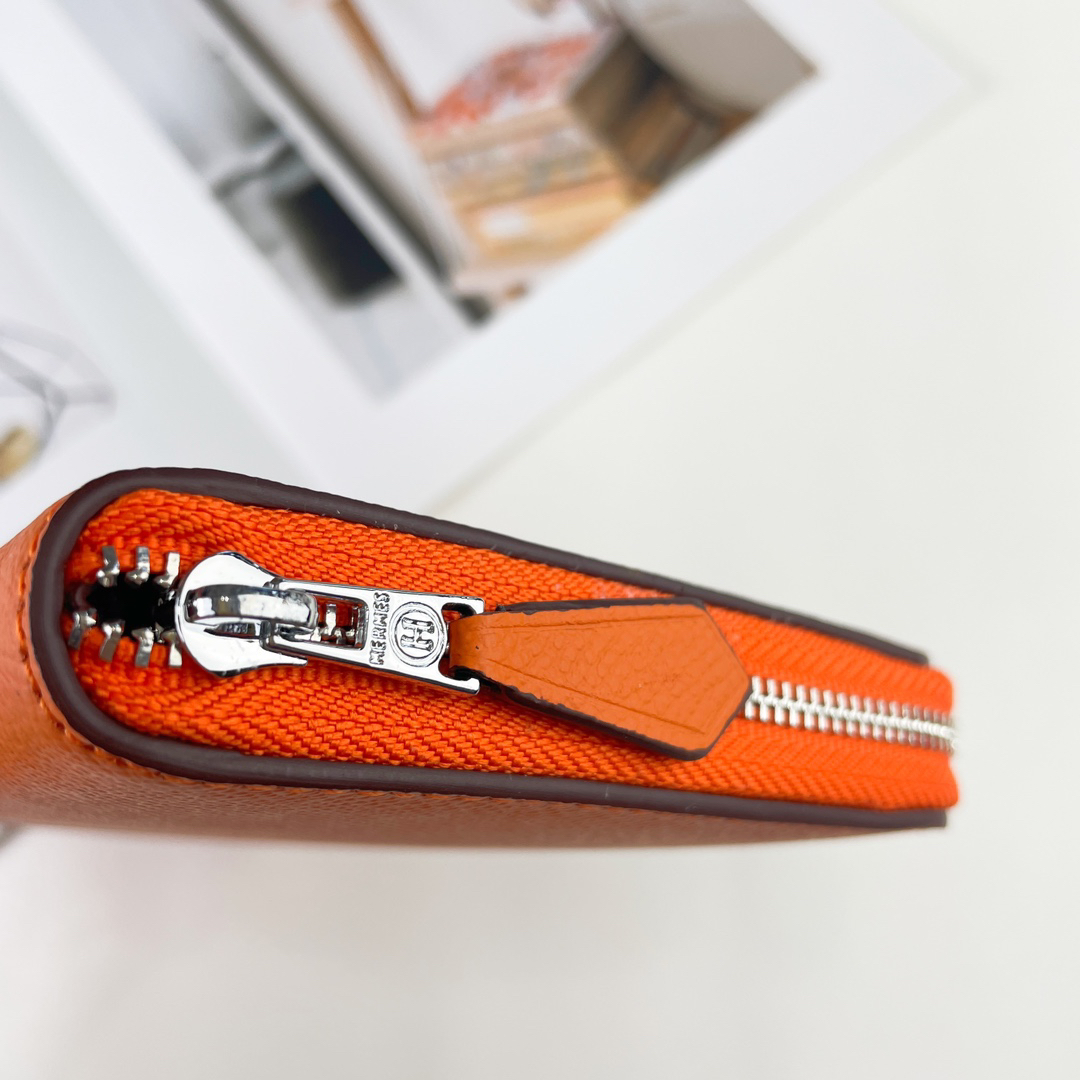 Hermes Silk'in Classic Zip Wallet - Image 5