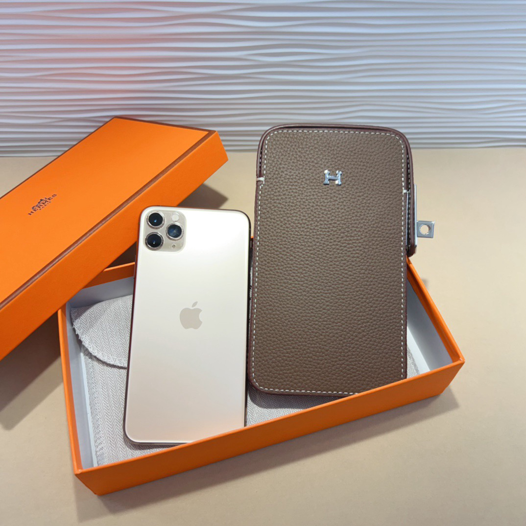 Hermes Hac a Box Tadelakt Calfskin Phone Case - Image 5