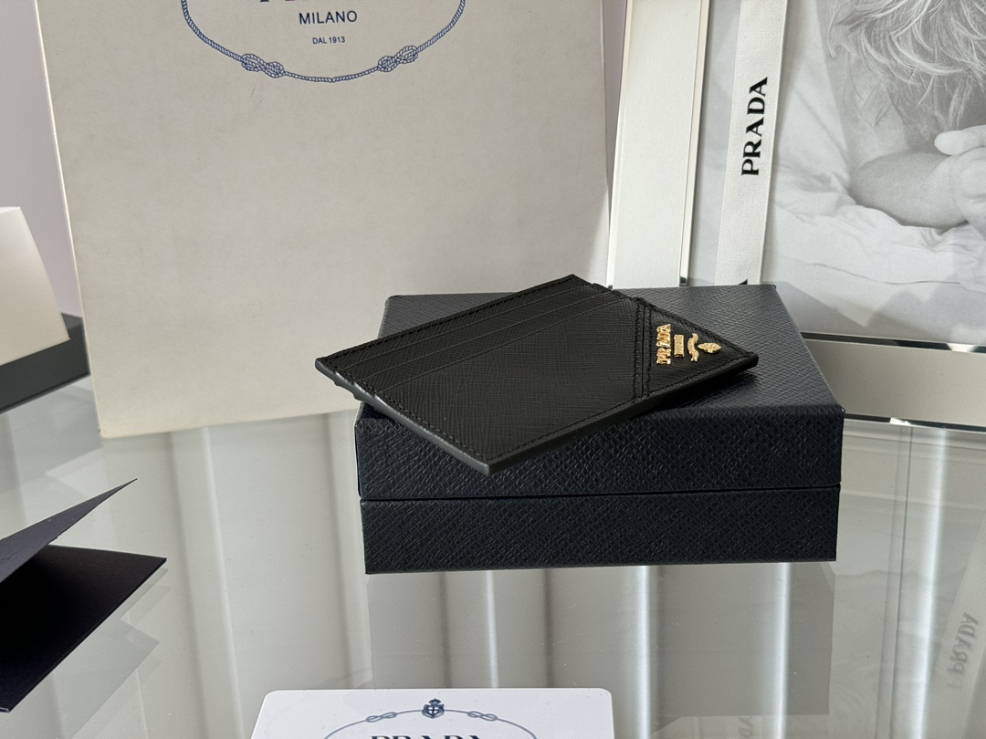 Prada Saffiano Leather Men's Card Holder - Image 5