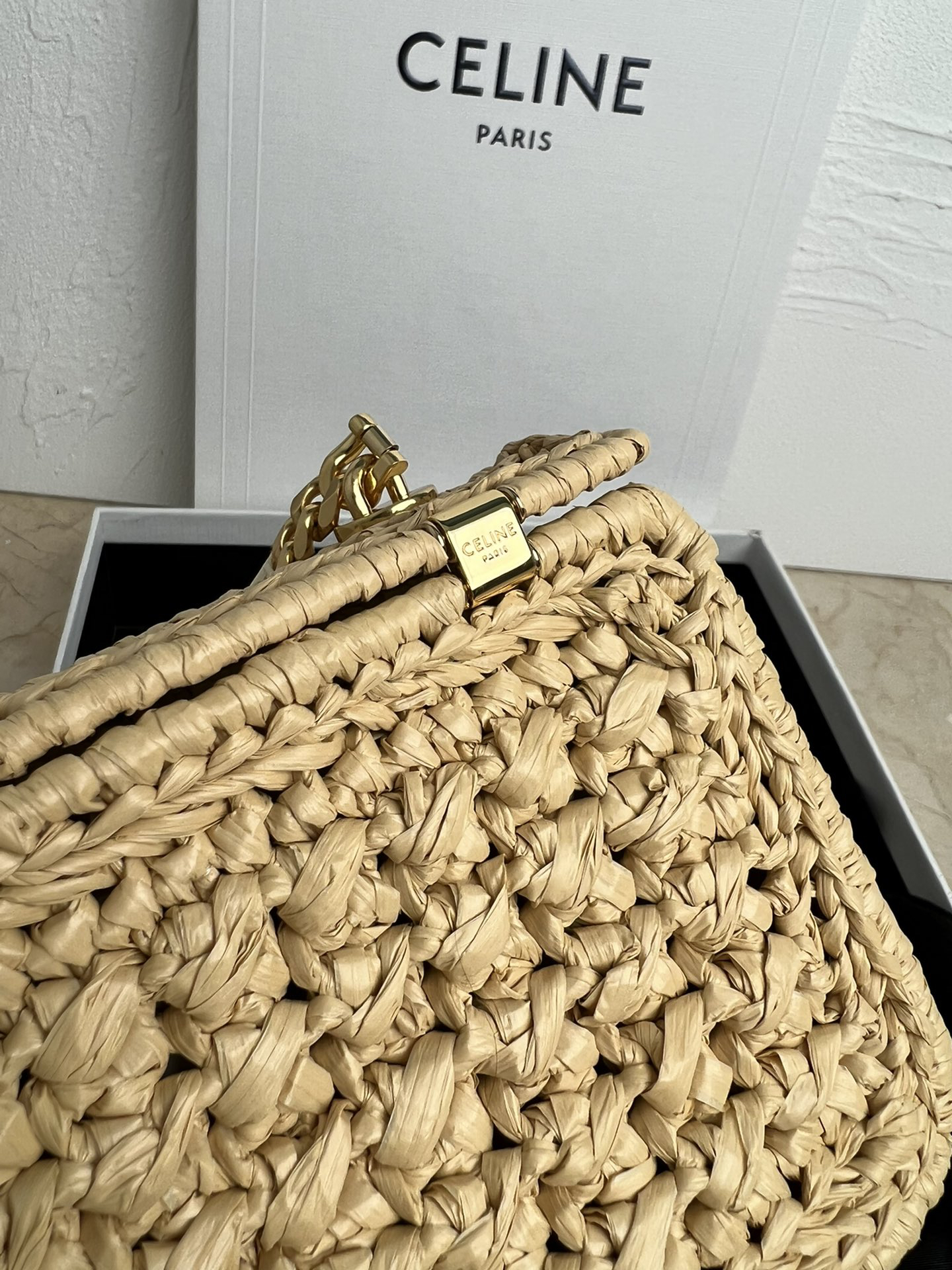 Celine TRIOMPHE Summer Limited-Edition Woven Chain Shoulder Bag - Image 5