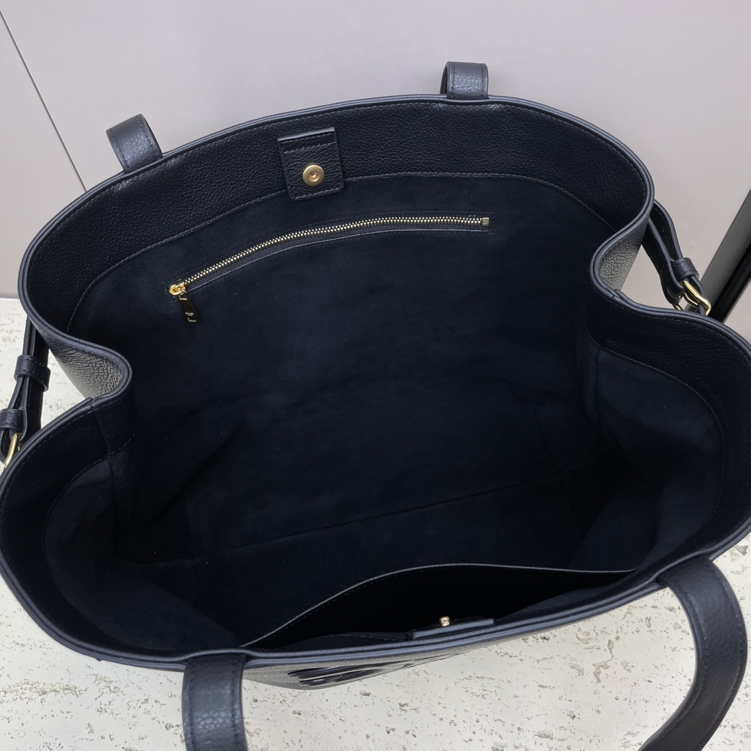 Cabas Anais Grained Leather Handbag - Image 5
