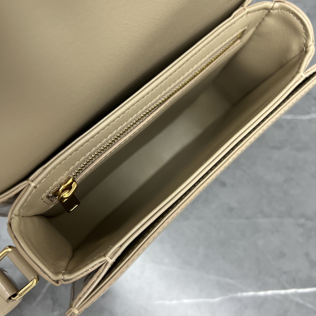 CE Saddle Crossbody Bag in Milk Tea - Image 5