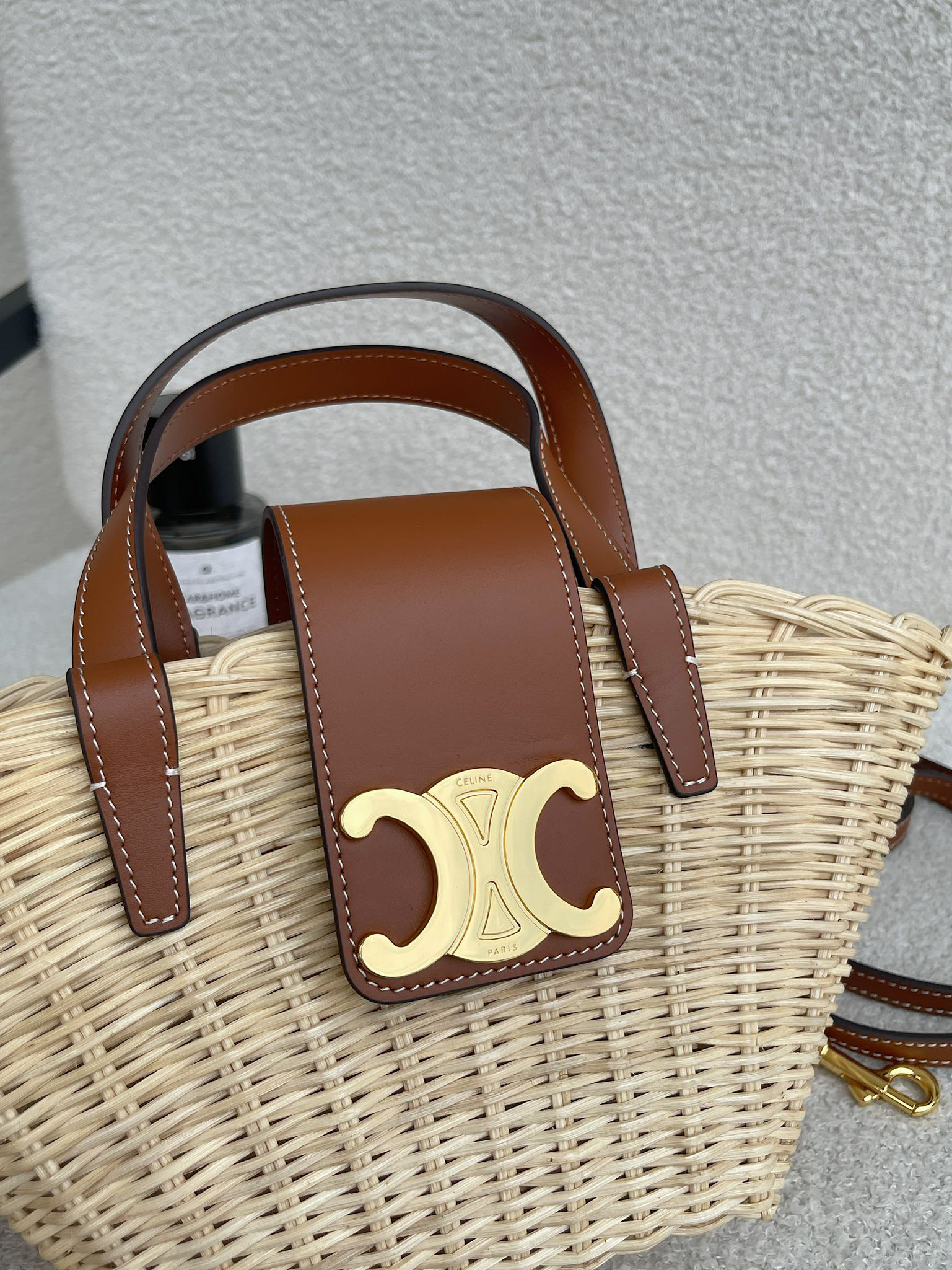 TEEN COUFFIN Plant-Based Material and Natural Cowhide Leather Handbag - Image 5