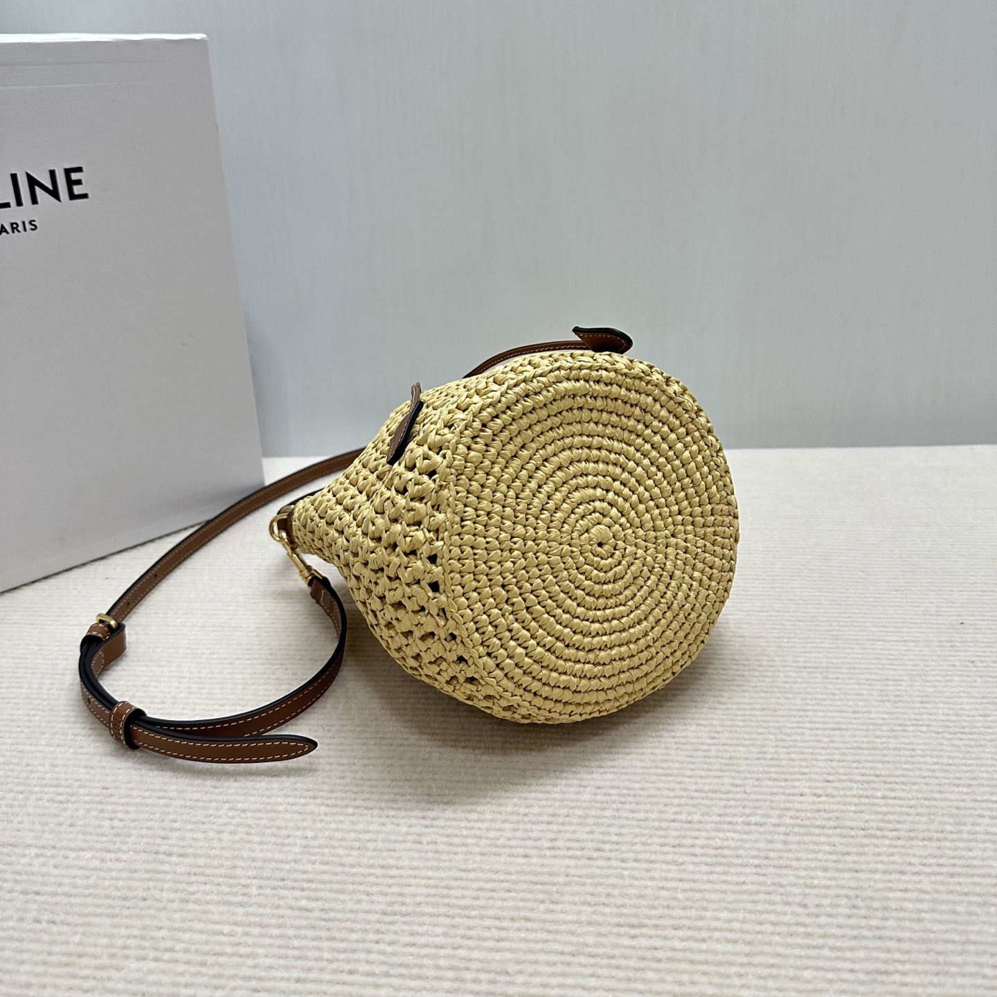 CELINE Teen Clara Woven Crossbody Bag - Image 5