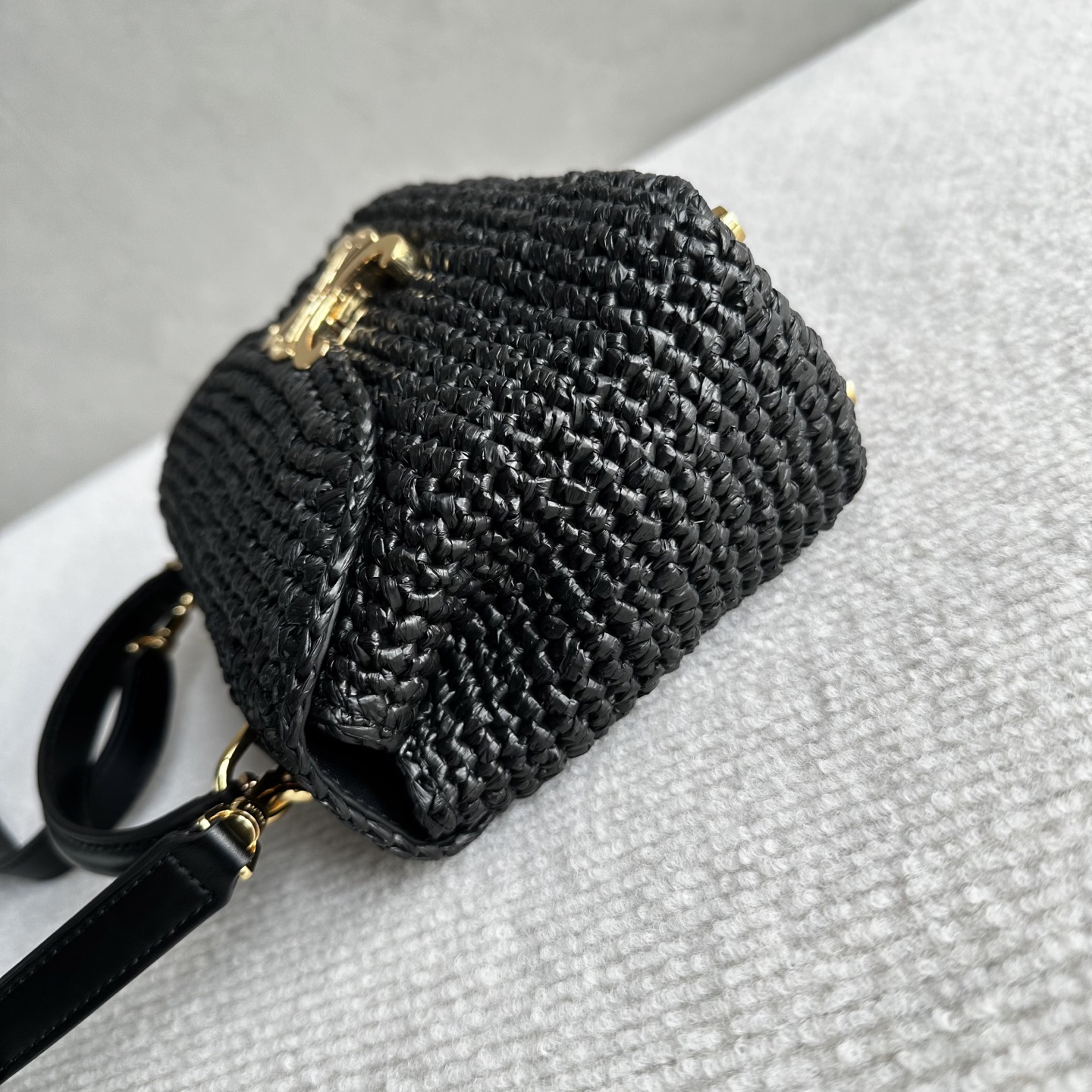 CELINE Teen Nino Woven Crossbody Bag - Image 5