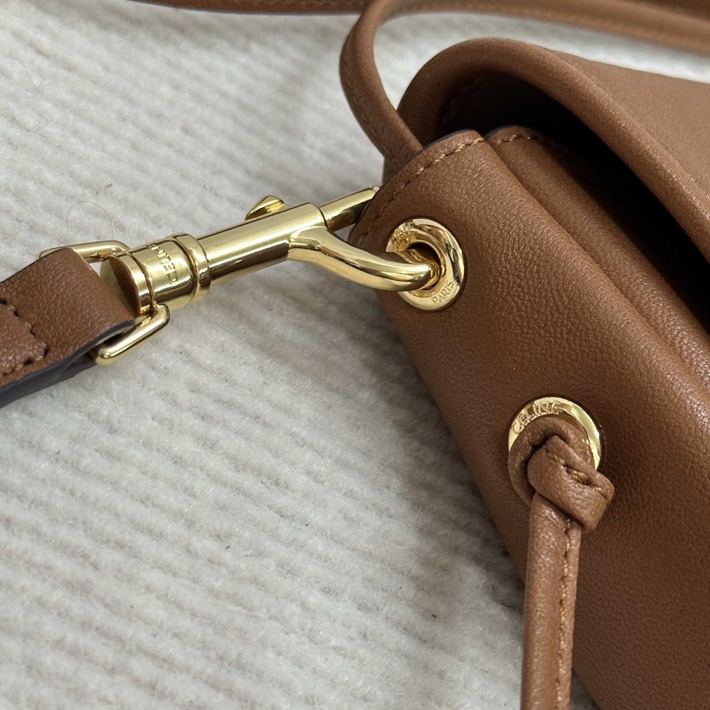 CELINE Half Moon Soft Triomphe Shoulder Bag - Image 6