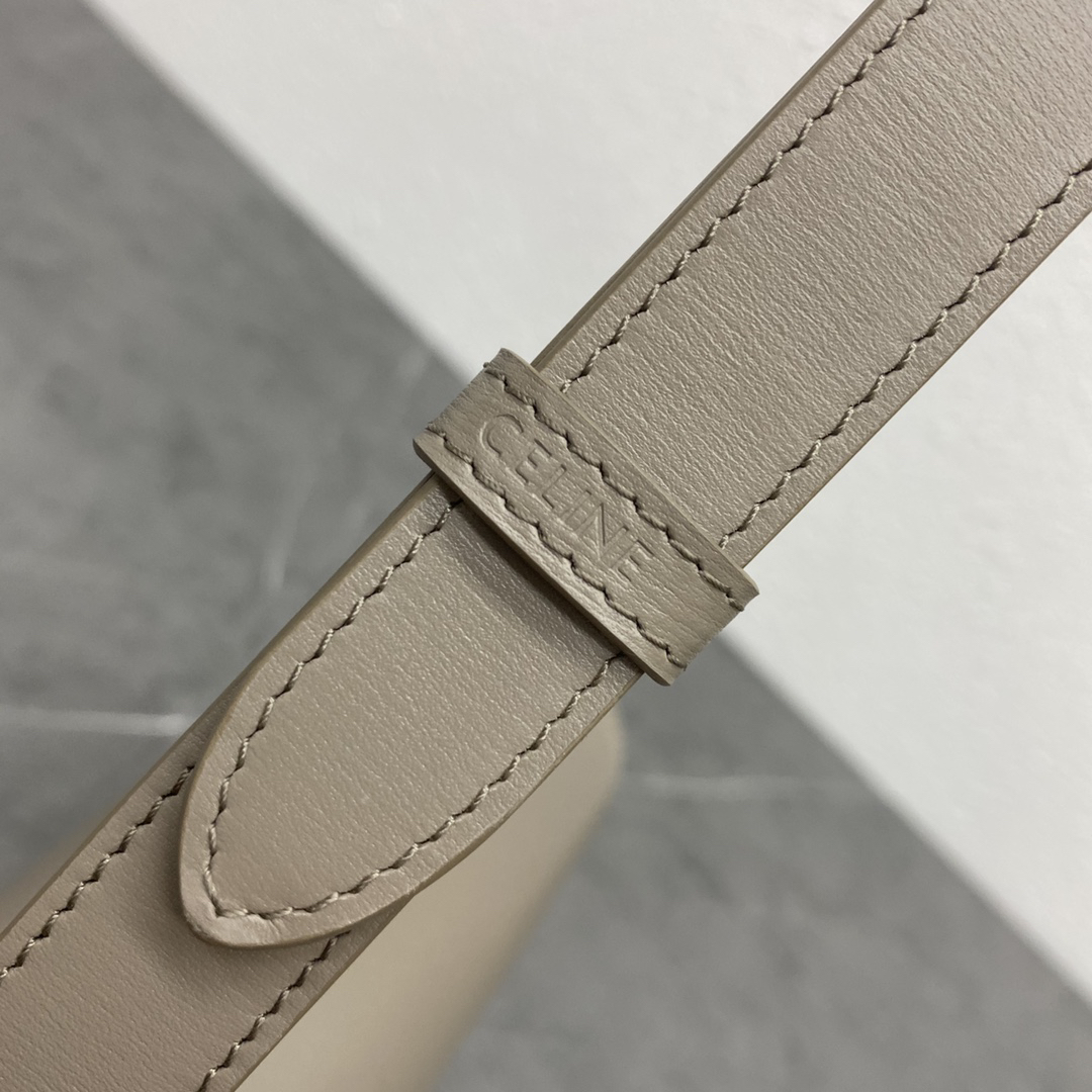 Triome Gray Cowhide Crossbody Bag - Image 6