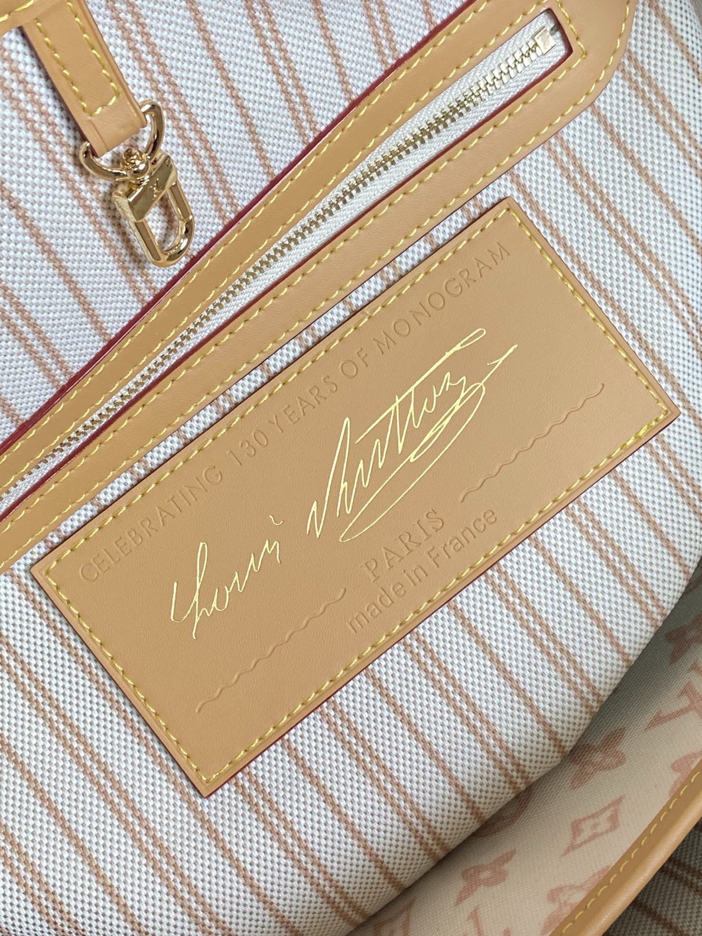 Louis Vuitton Neverfull Medium Monogram Canvas Tote Bag - Image 6