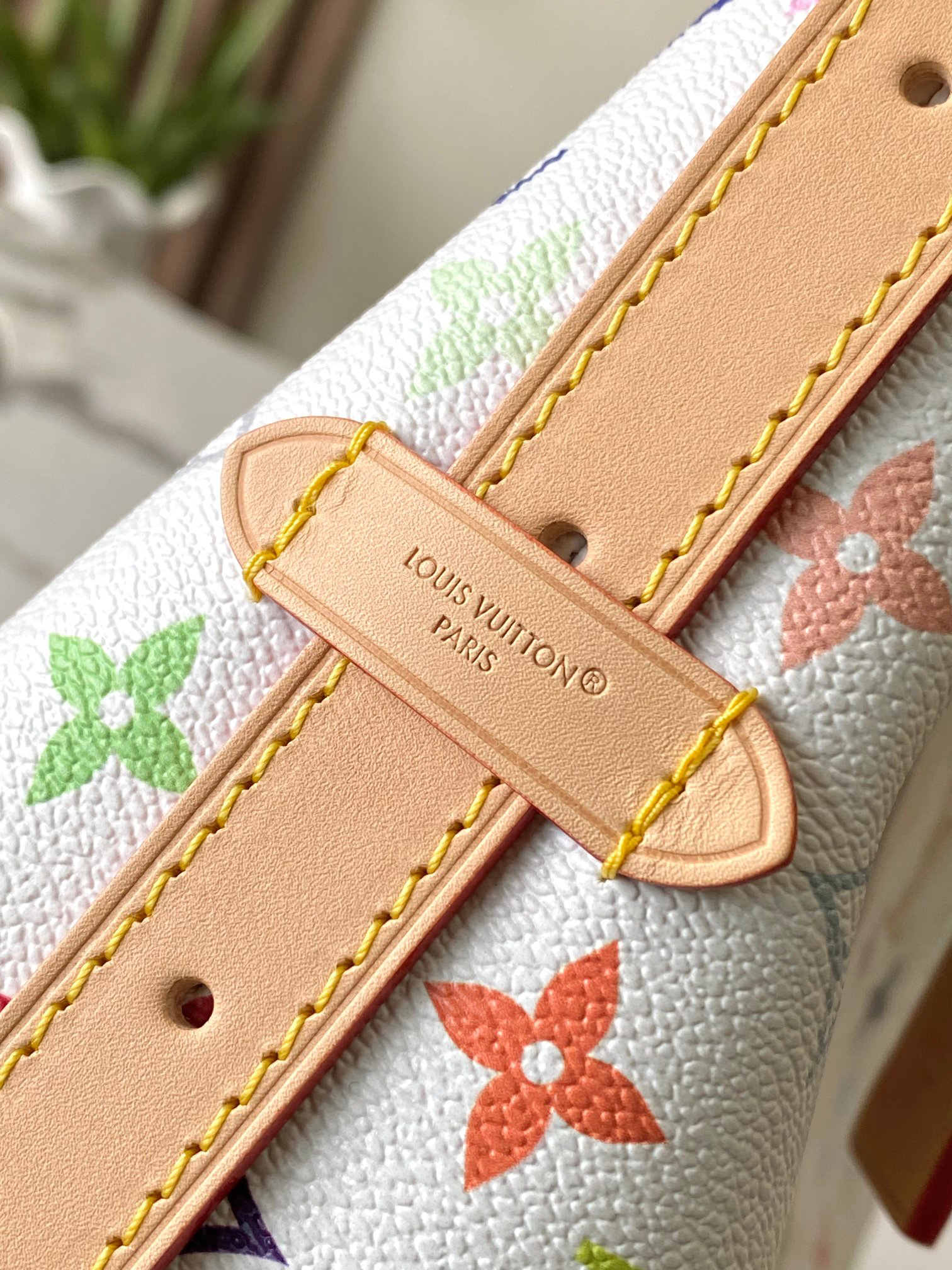 Louis Vuitton x Takashi Murakami Carryall East West Handbag - Image 6