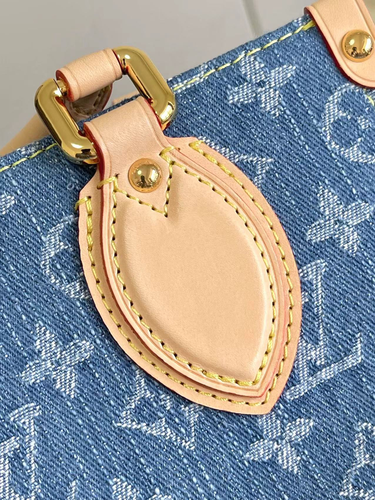 Louis Vuitton OnTheGo Mini Denim Crossbody Bag - Image 6