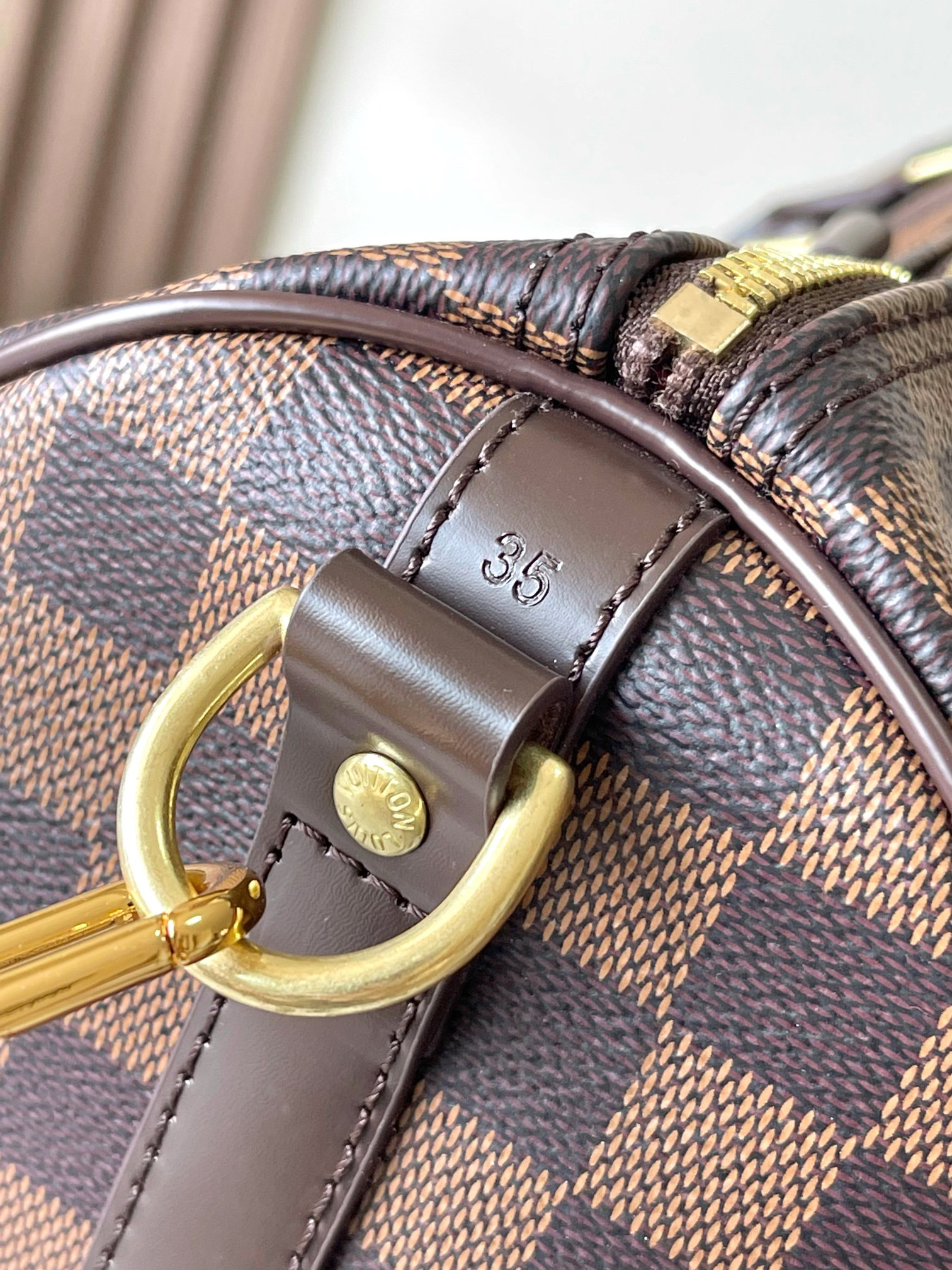 Louis Vuitton Speedy 35 Handbag in Damier Ebene Canvas - Image 6