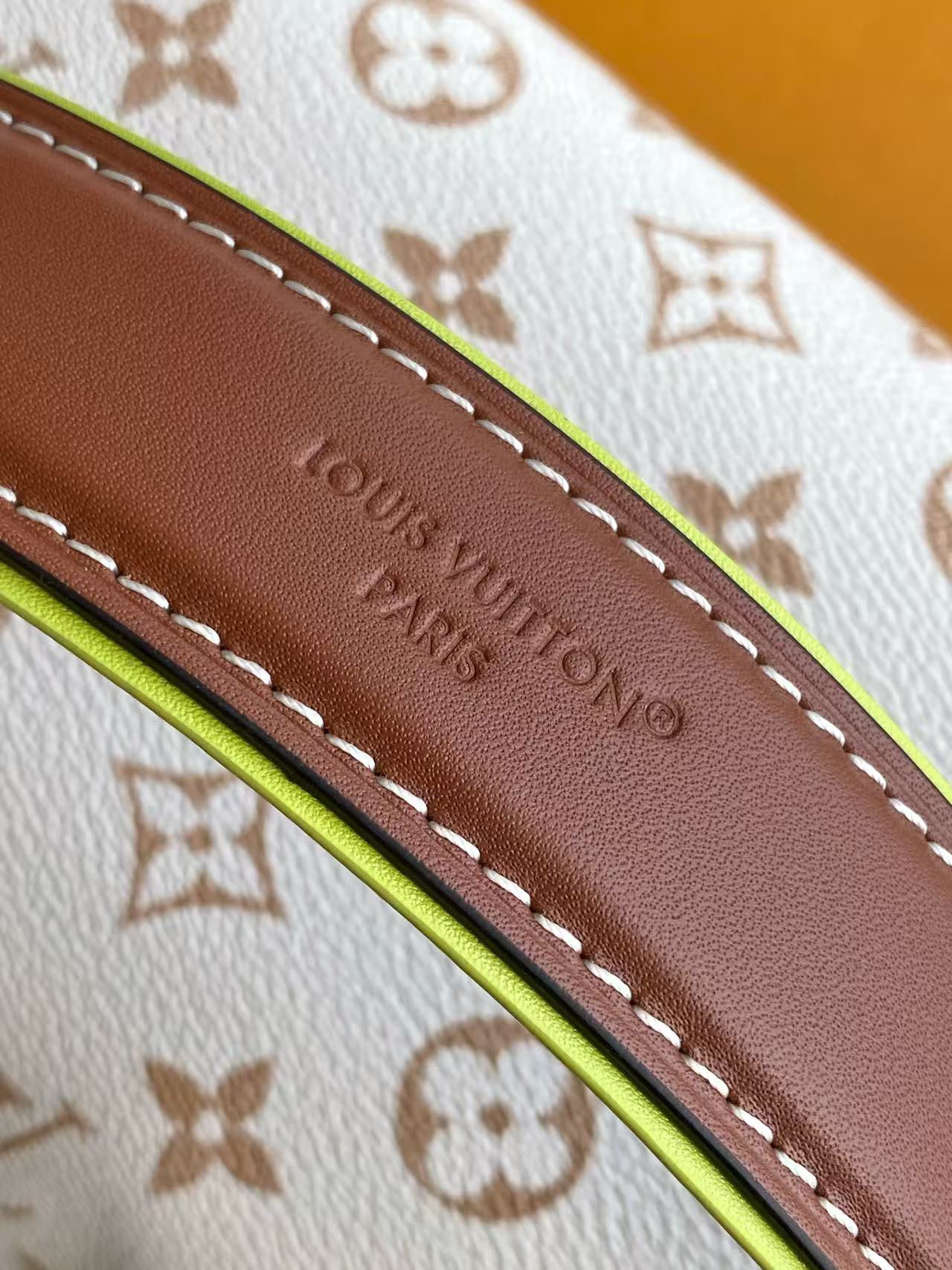 Louis Vuitton Side Trunk MM Handbag in Monogram Dune Canvas - Image 6