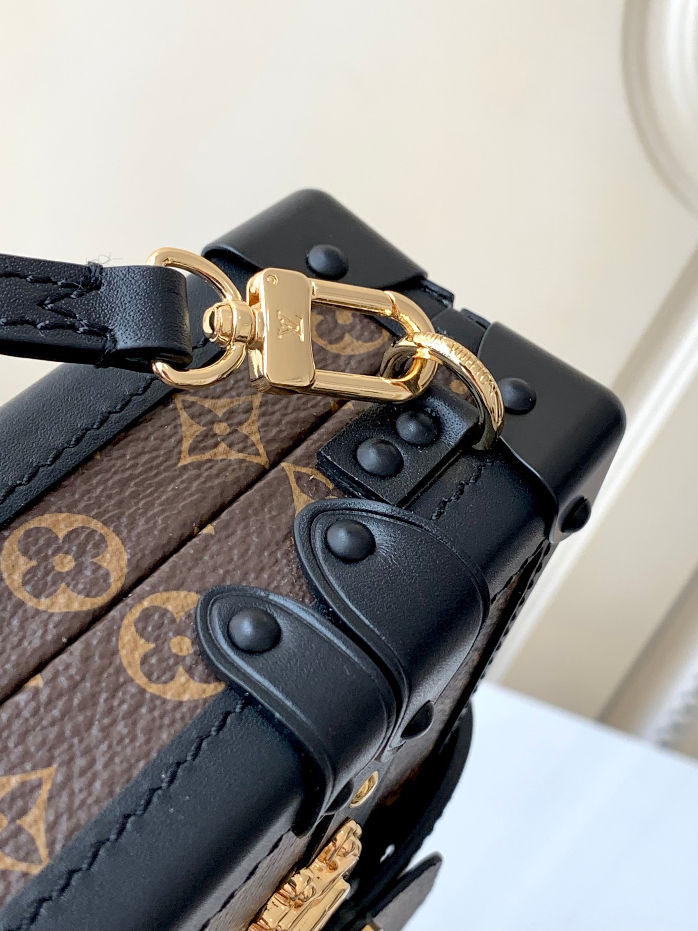 Louis Vuitton Petite Malle Handbag M45943 with Gold-Tone Hardware - Image 6