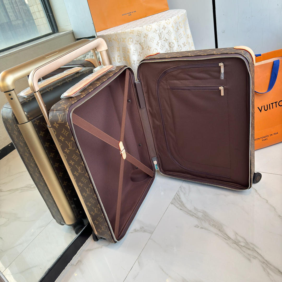 Louis Vuitton Horizon 55 Carry-On Suitcase in Brown Monogram Canvas - Image 6