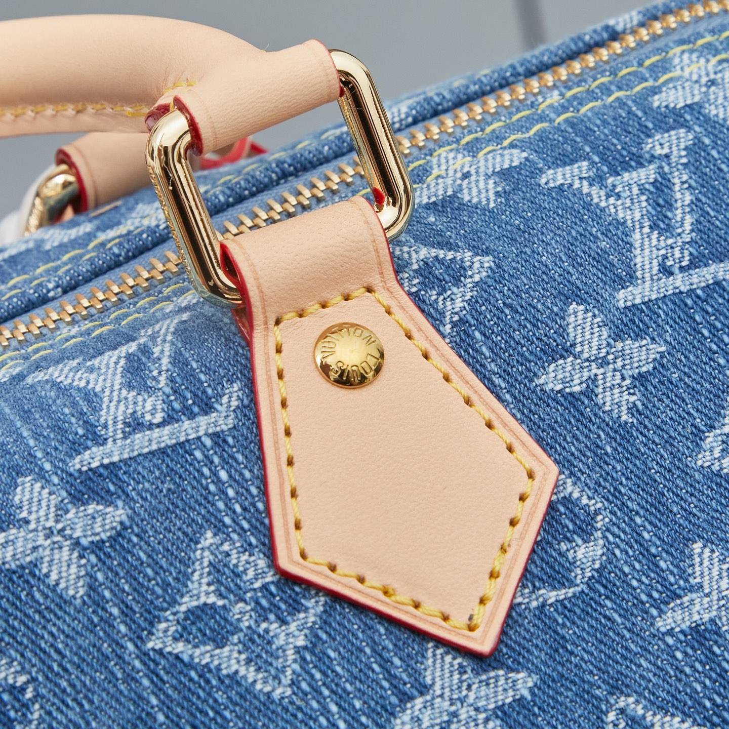 Louis Vuitton Speedy Bandouliere 30 Denim Handbag - Image 6