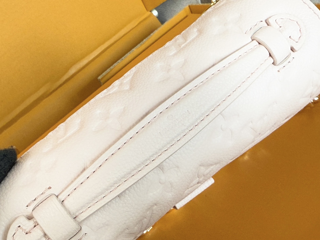 Louis Vuitton Pochette Metis East West Crossbody Bag in Monogram Empreinte Leather, Cherry Blossom Pink - Image 6