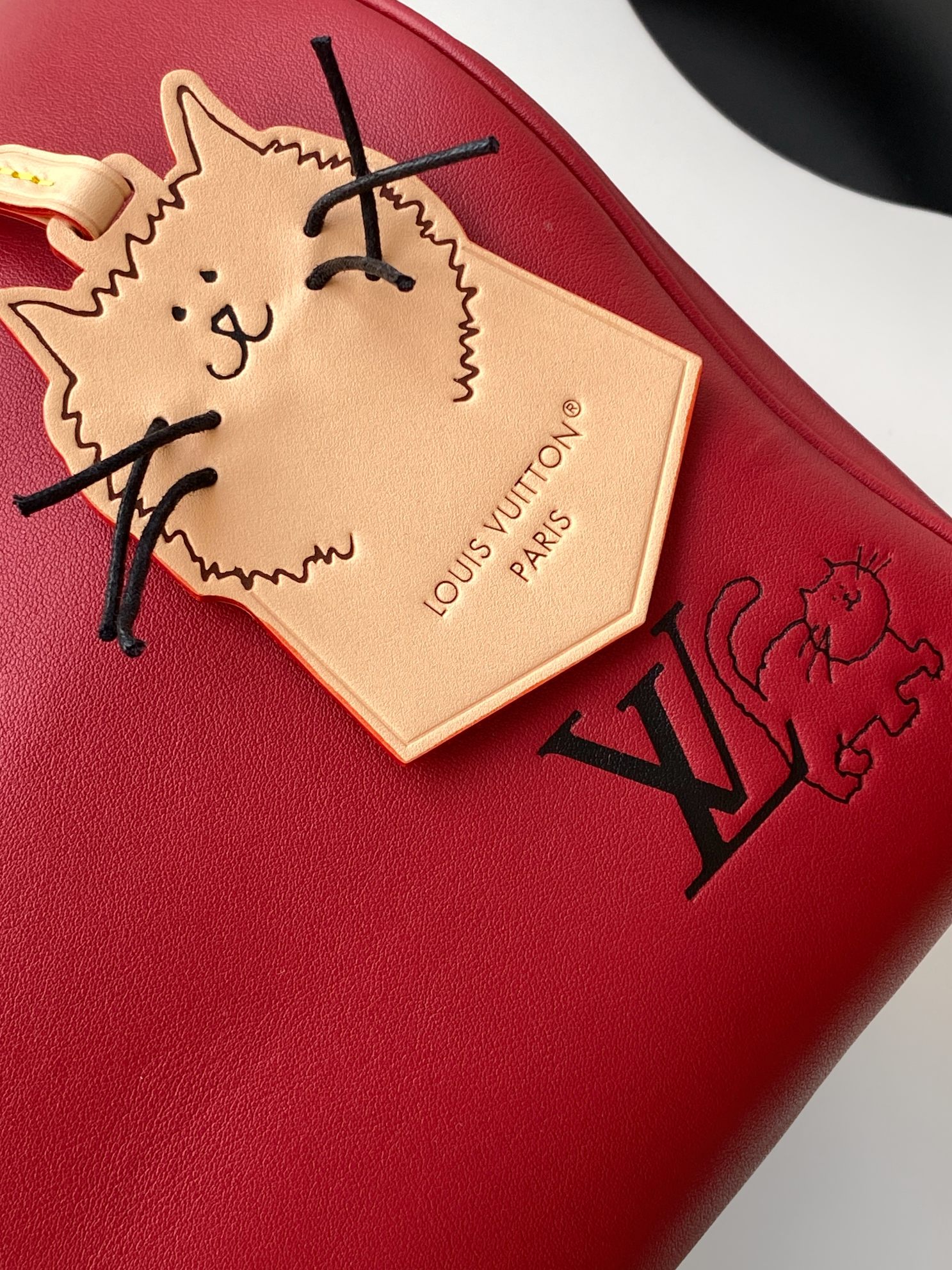 Louis Vuitton Speedy Soft 30 Red Handbag - Image 6