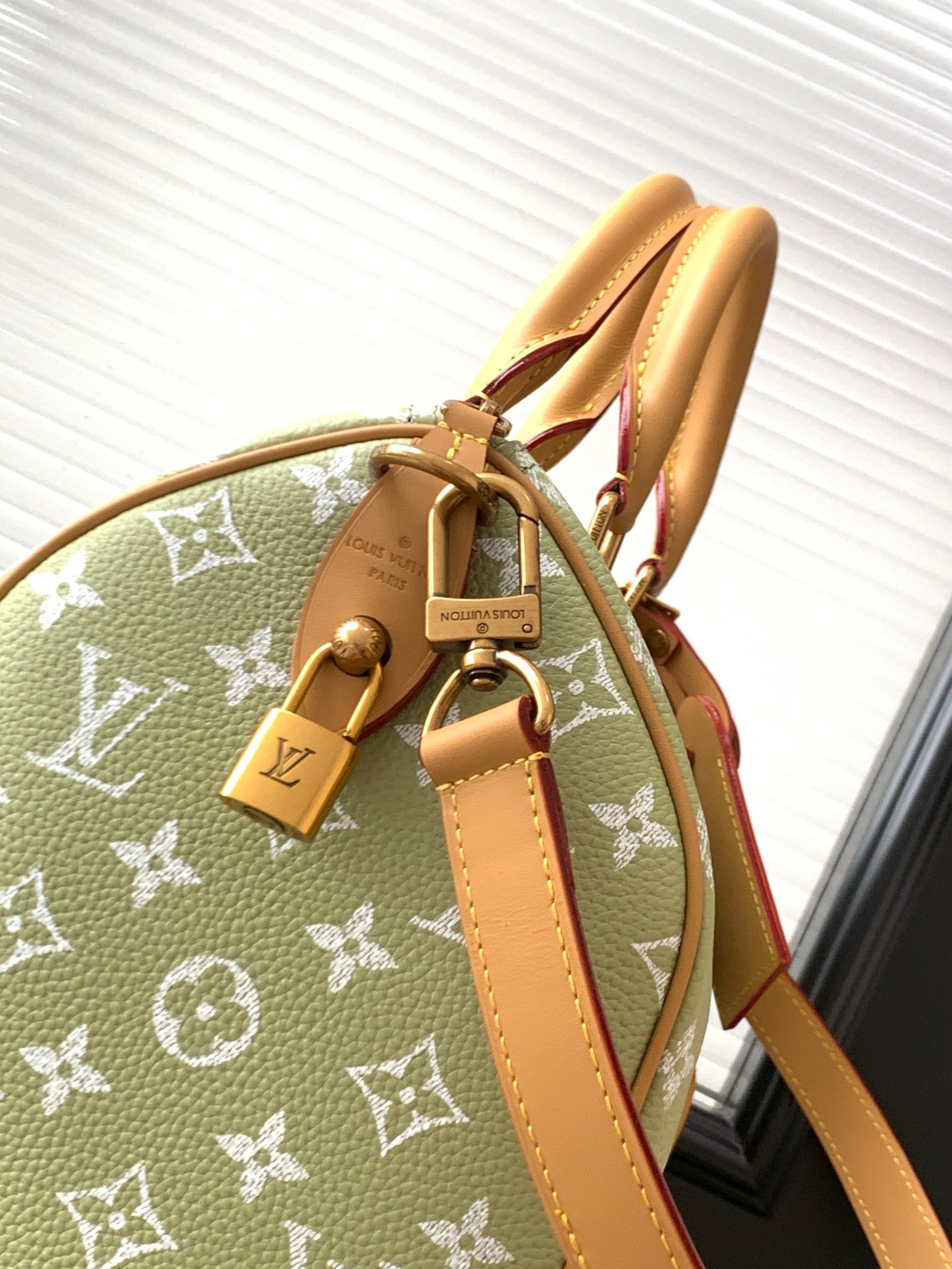 Speedy P9 Bandoulière 30 Handbag in Grass Green - Image 6