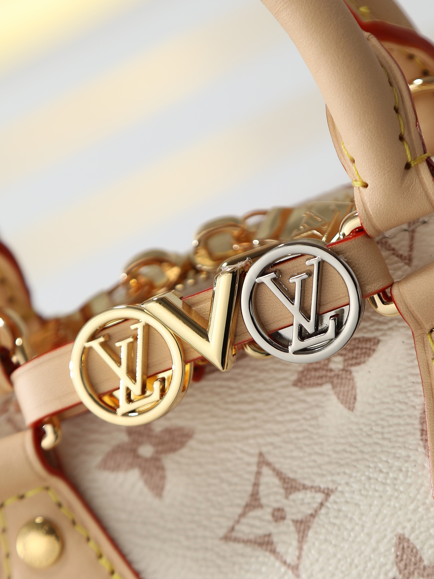 Louis Vuitton Nano Alma Handbag in White Monogram - Image 6