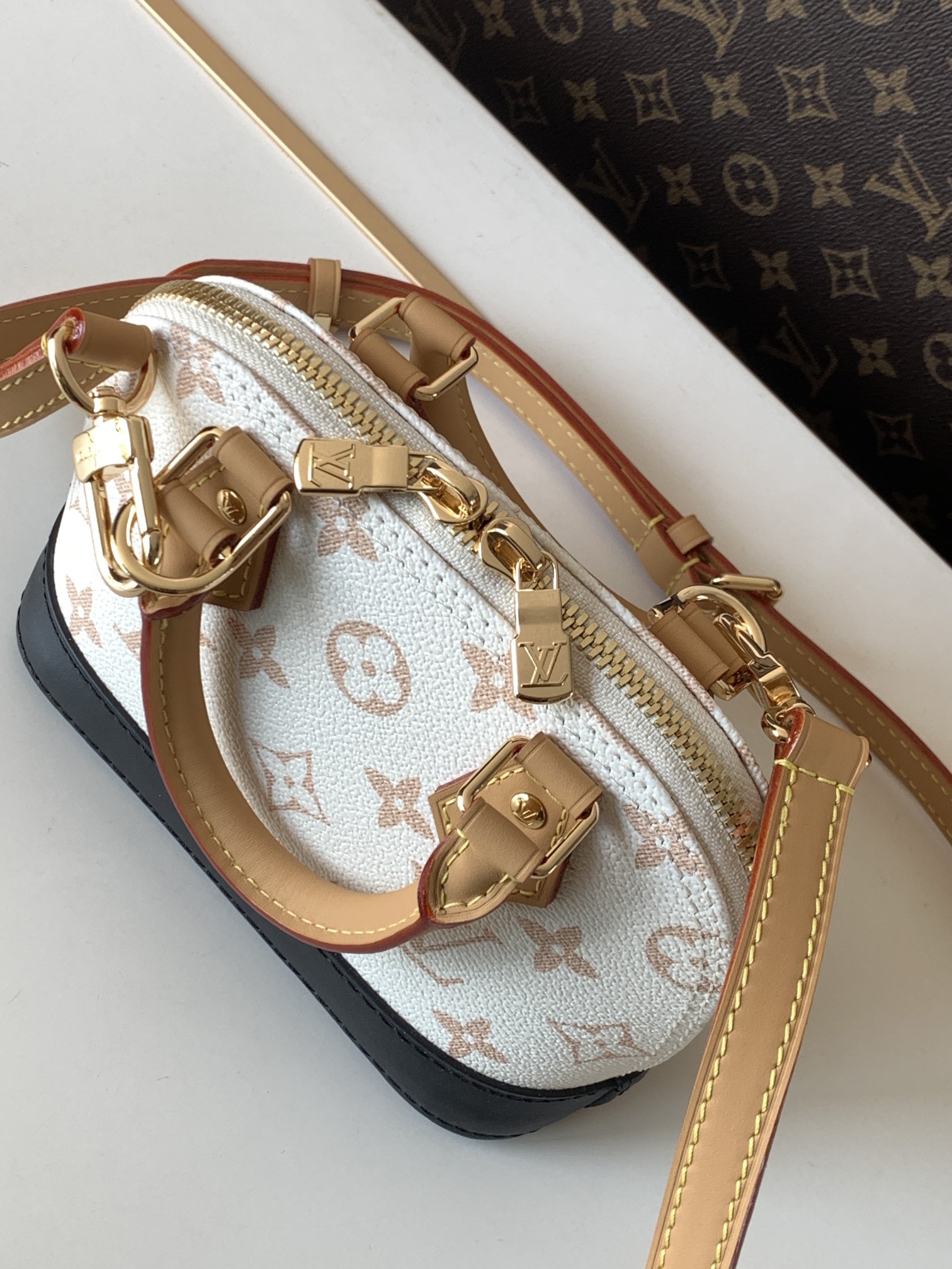 Louis Vuitton Nano Alma Monogram Mini Shell Bag - Image 6