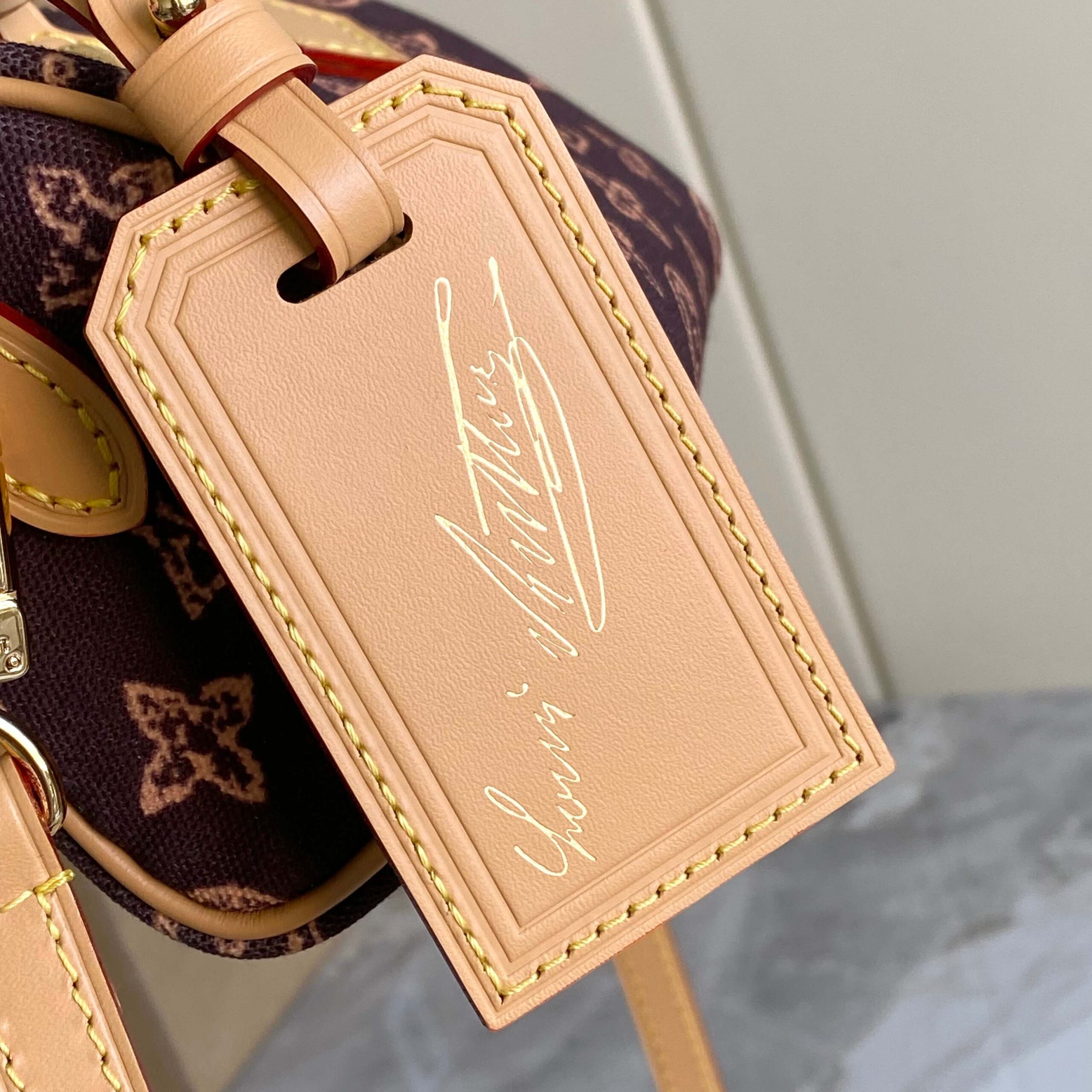 Louis Vuitton Nano Speedy Monogram Origine Crossbody Bag - Image 6
