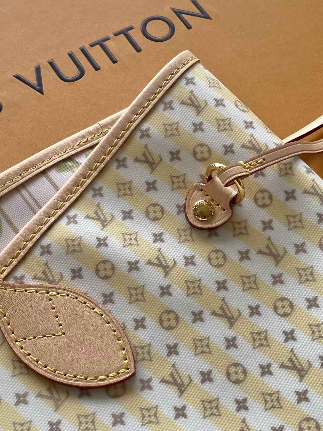 Louis Vuitton Neverfull MM Stamp Monogram Canvas Tote Bag - Image 6