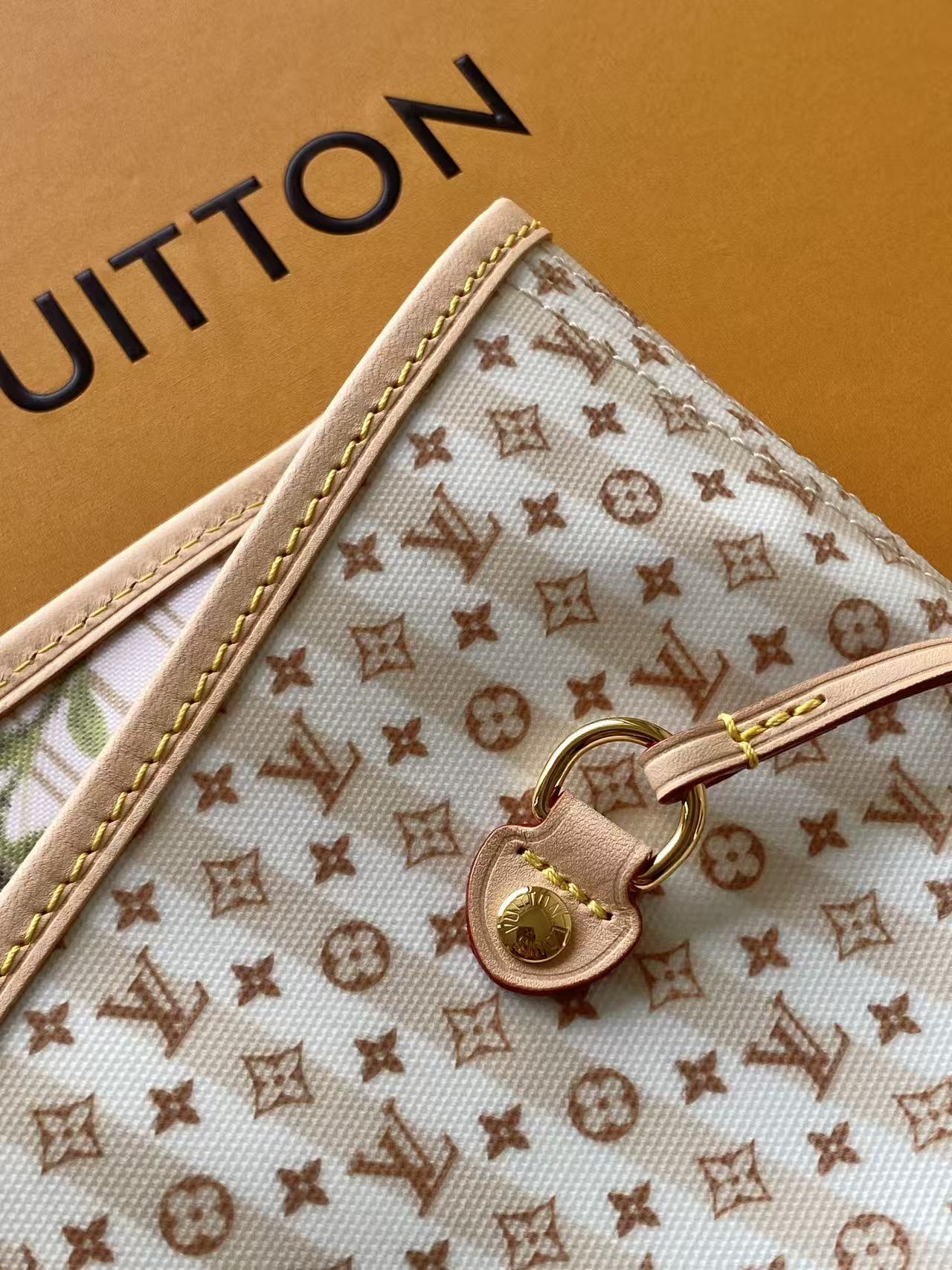 Louis Vuitton Neverfull MM Stamp Monogram Canvas Tote Bag - Image 6